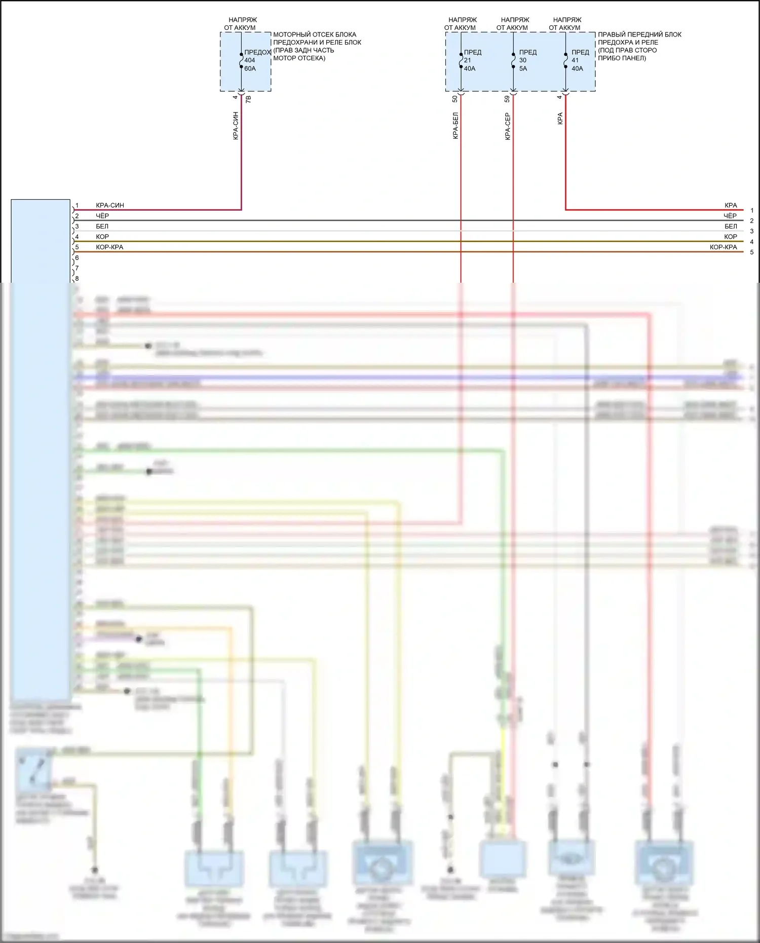 M5 BMW F90 рестайлинг (2020-2024): Антиблокировочная система abs электросхема (1 из 2) 