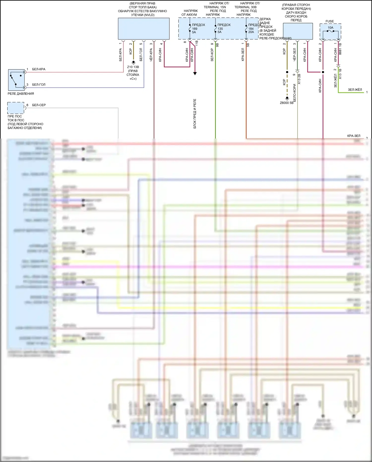 M6 BMW F06/F13/F12 рестайлинг (2015-2018): Электросхема двигателя 4,4л турбо (1 из 11) 