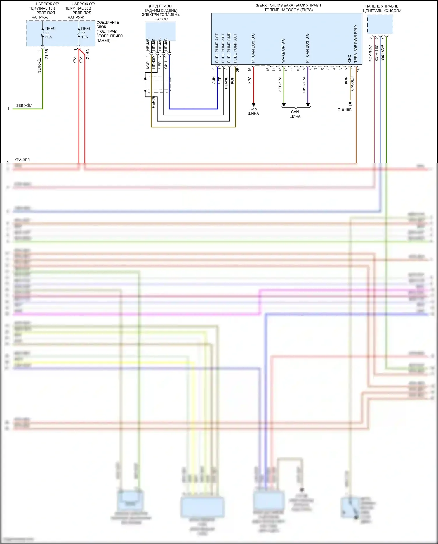 M6 BMW F06/F13/F12 рестайлинг (2015-2018): Электросхема двигателя 4,4л турбо (2 из 11) 