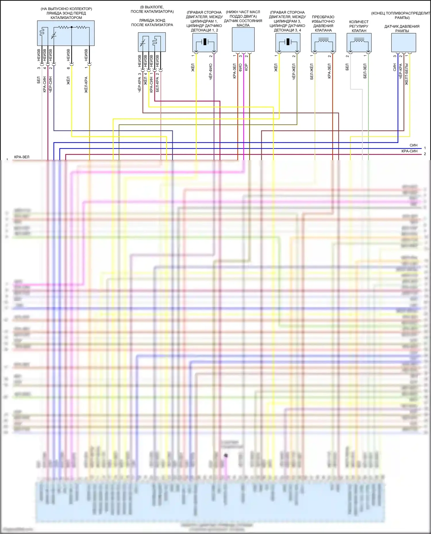 M6 BMW F06/F13/F12 рестайлинг (2015-2018): Электросхема двигателя 4,4л турбо (4 из 11) 