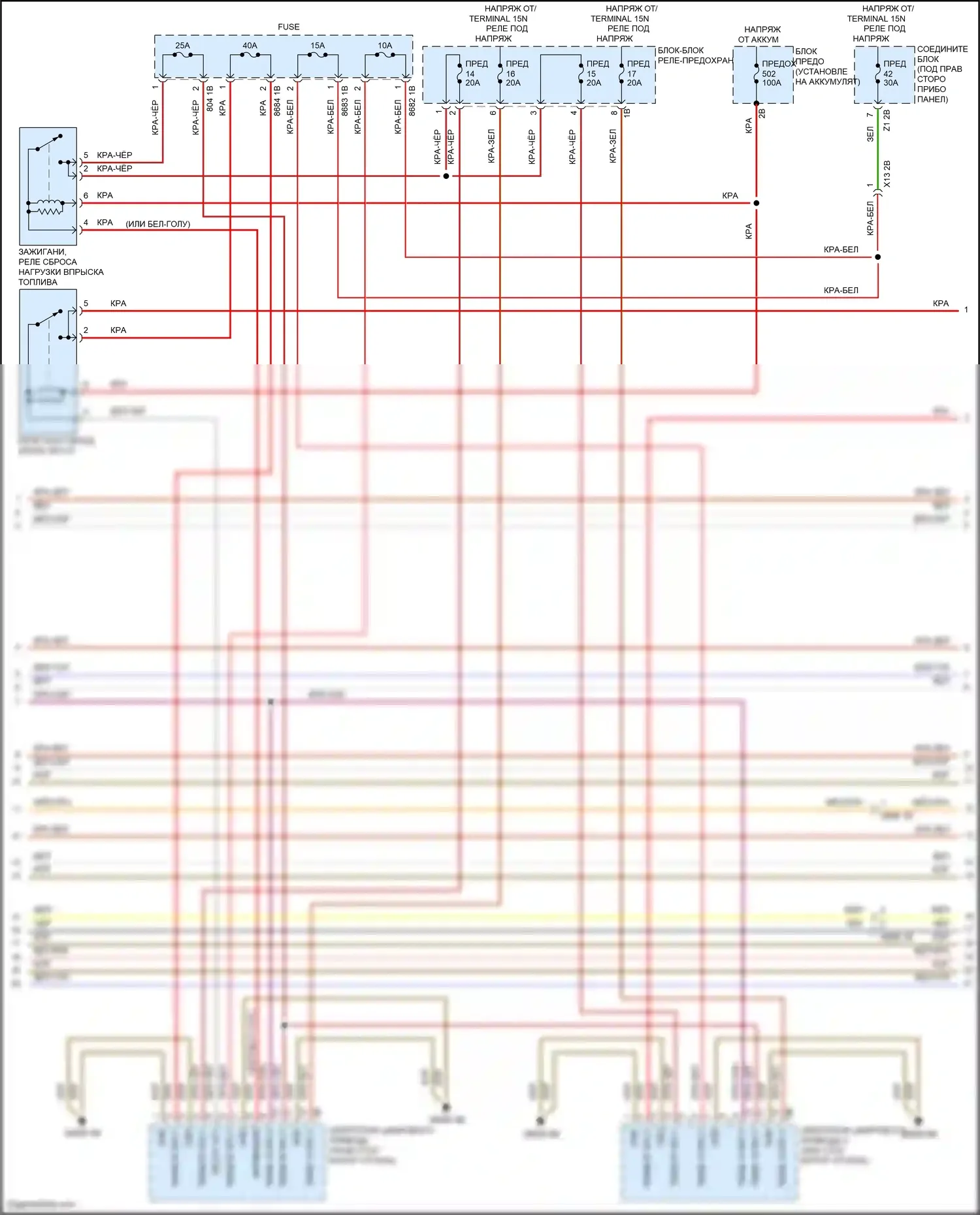 M6 BMW F06/F13/F12 рестайлинг (2015-2018): Электросхема двигателя 4,4л турбо (9 из 11) 