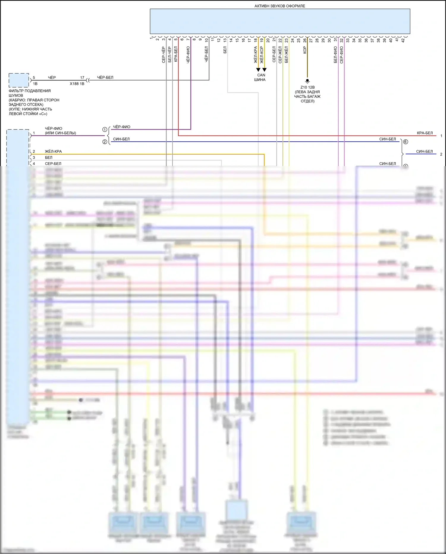 M6 BMW F06/F13/F12 рестайлинг (2015-2018): Топ hifi магнитолы электросхема, премиум (1 из 3) 