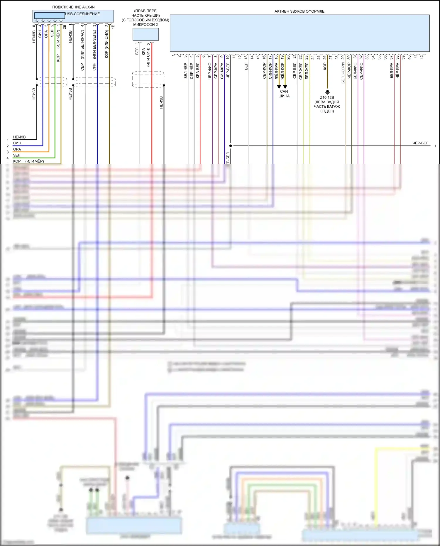 M6 BMW F06/F13/F12 рестайлинг (2015-2018): Электросхема навигации, с активным звуковым оформлением (2 из 4) 