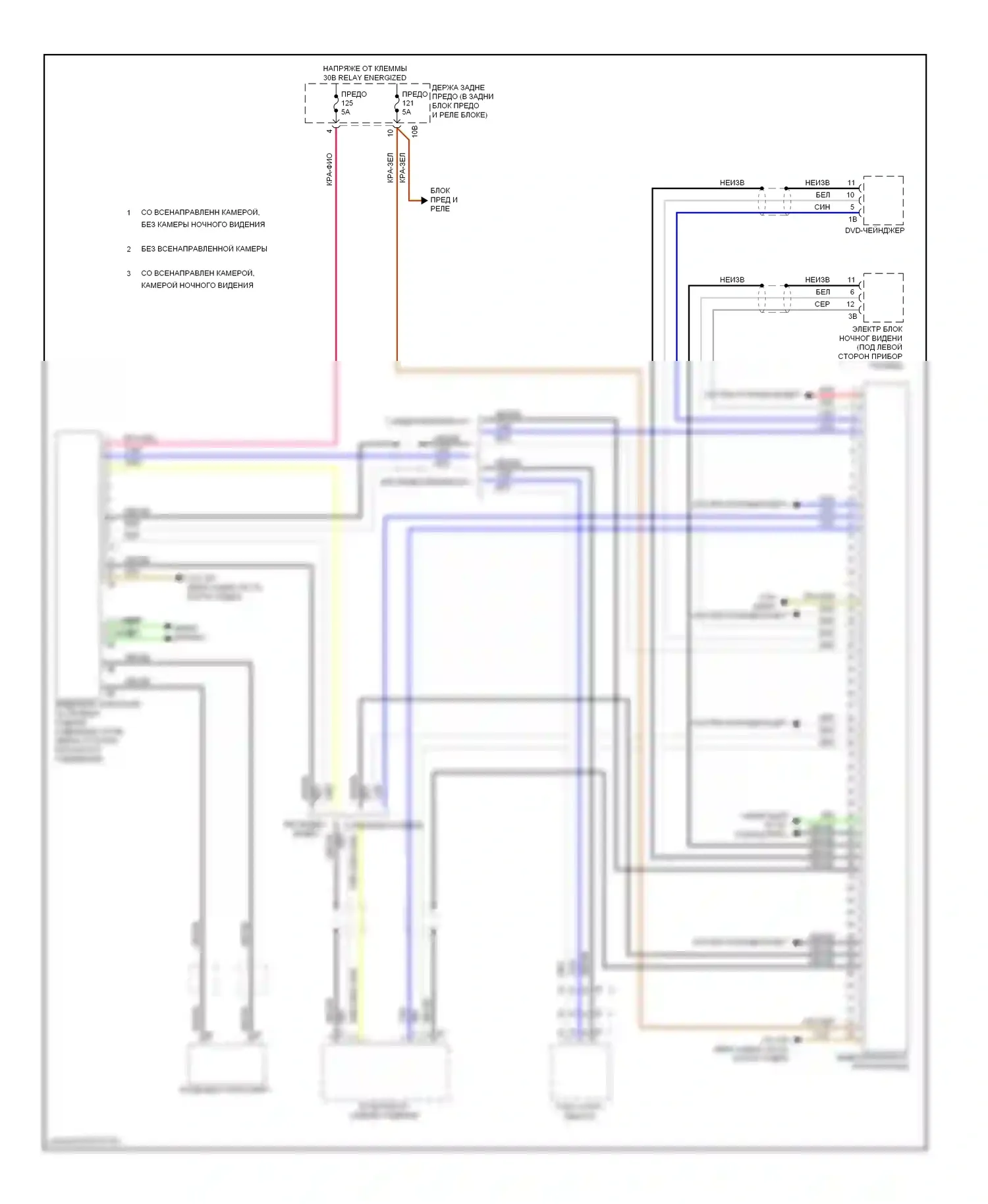 M6 BMW F06/F13/F12 (2012-2015): Электросхема видеосистемы 