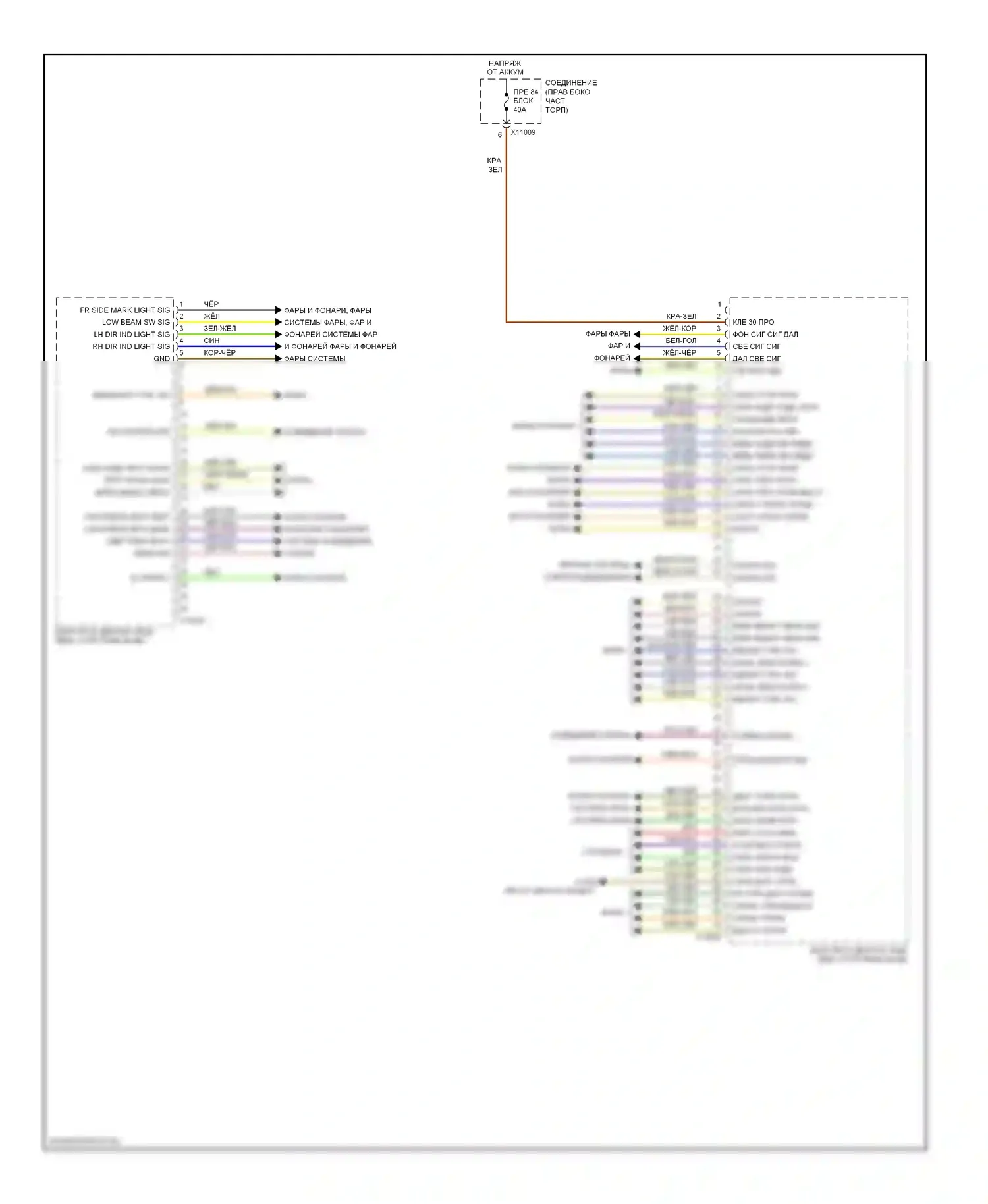 X1 BMW E84 рестайлинг (2012-2015): Электросхема блоков управления кузовом (1 из 2) 