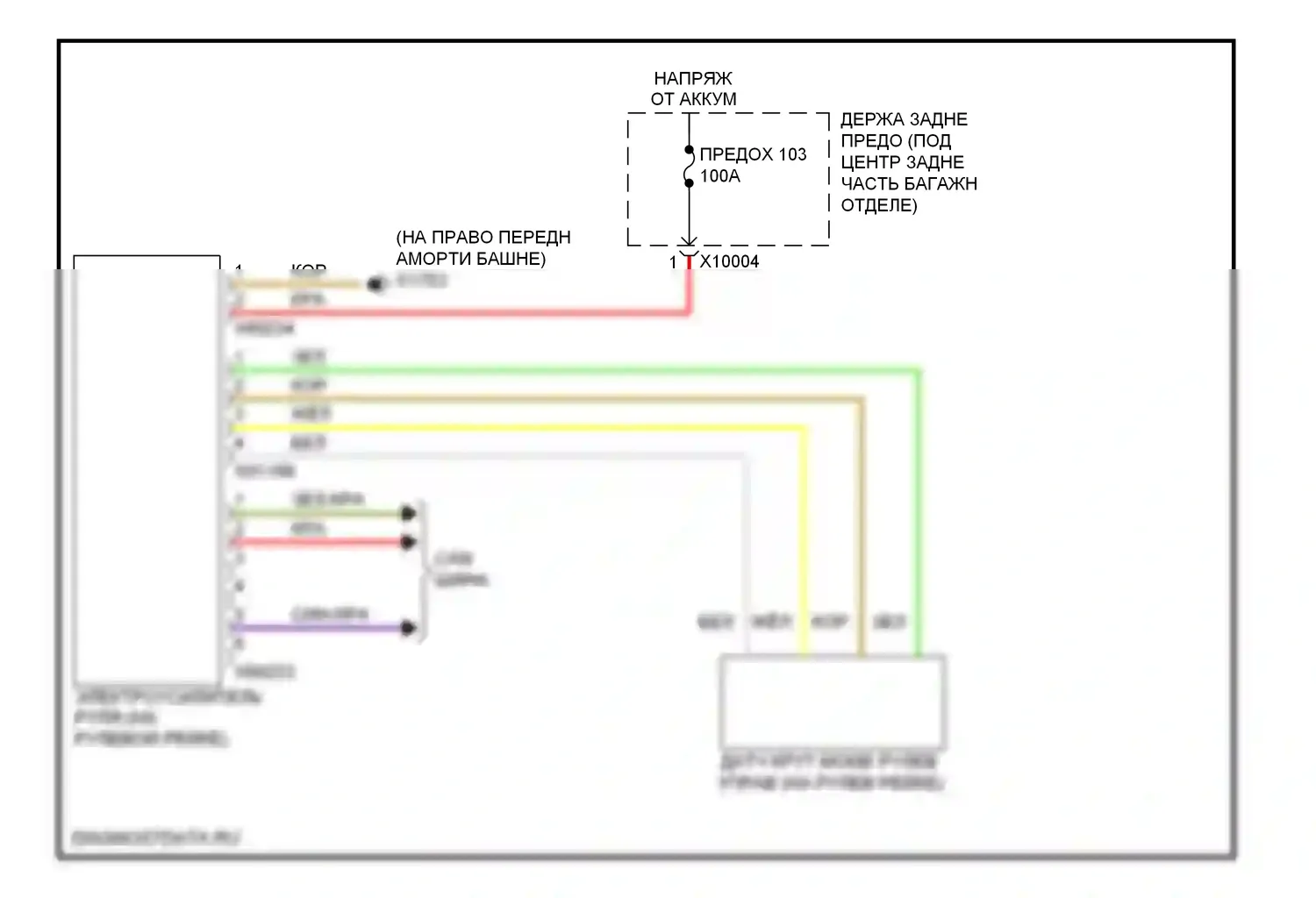 X1 BMW E84 рестайлинг (2012-2015): Электросхема электроусилителя руля 