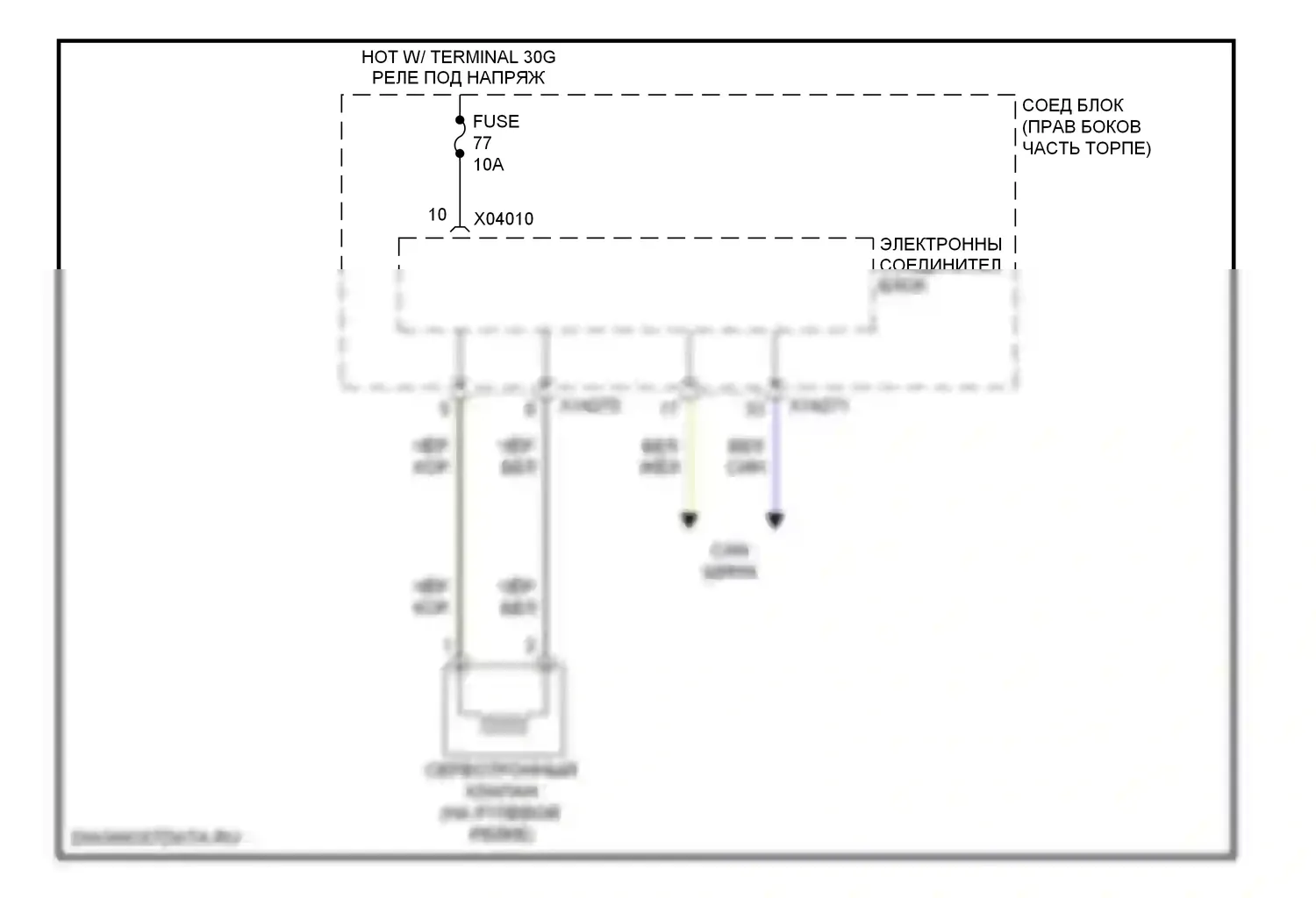 X1 BMW E84 рестайлинг (2012-2015): Сервотронная электросхема 