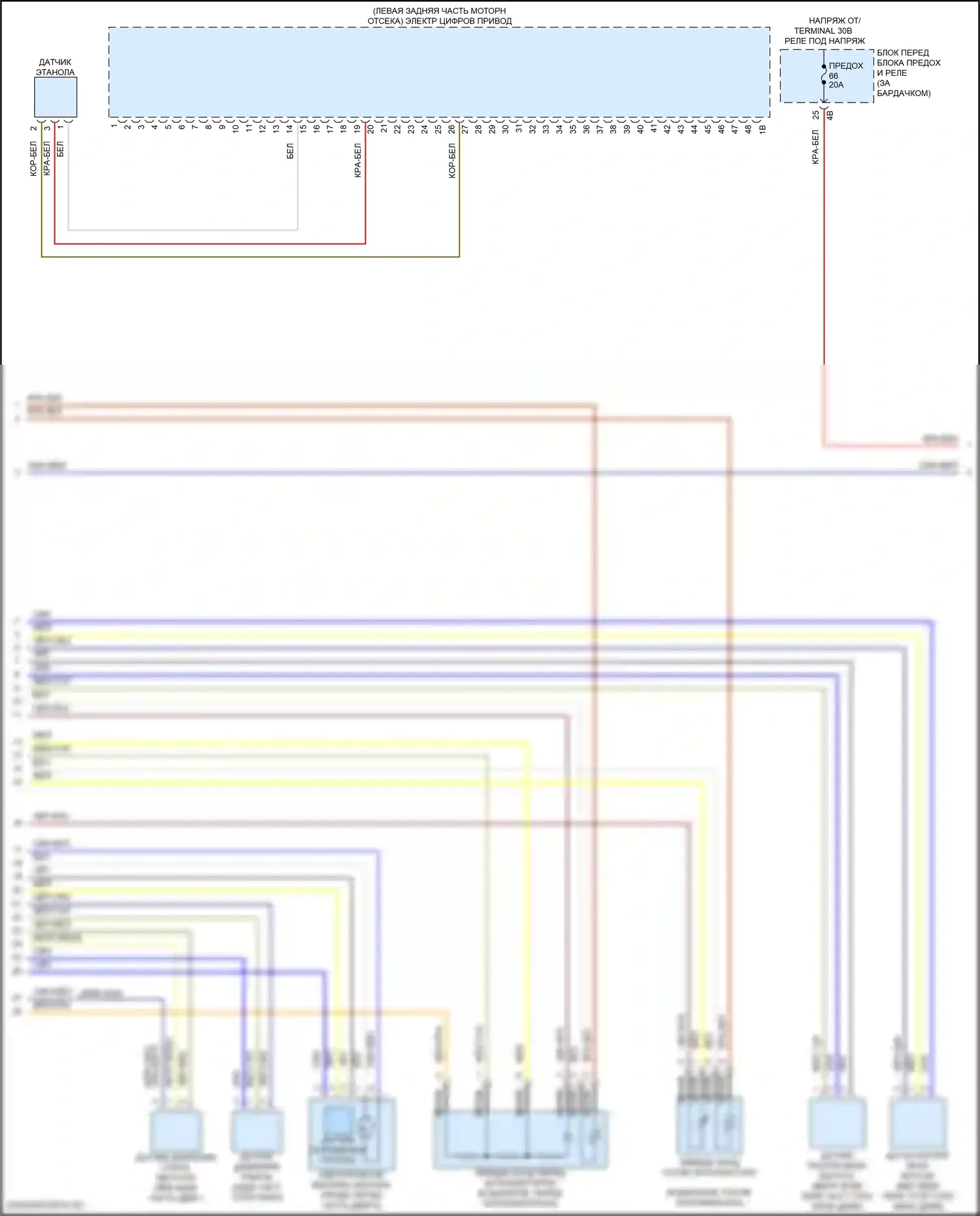 X1 BMW F48 рестайлинг (2019-2023): Электросхема двигателя 2.0л турбо (5 из 6) 