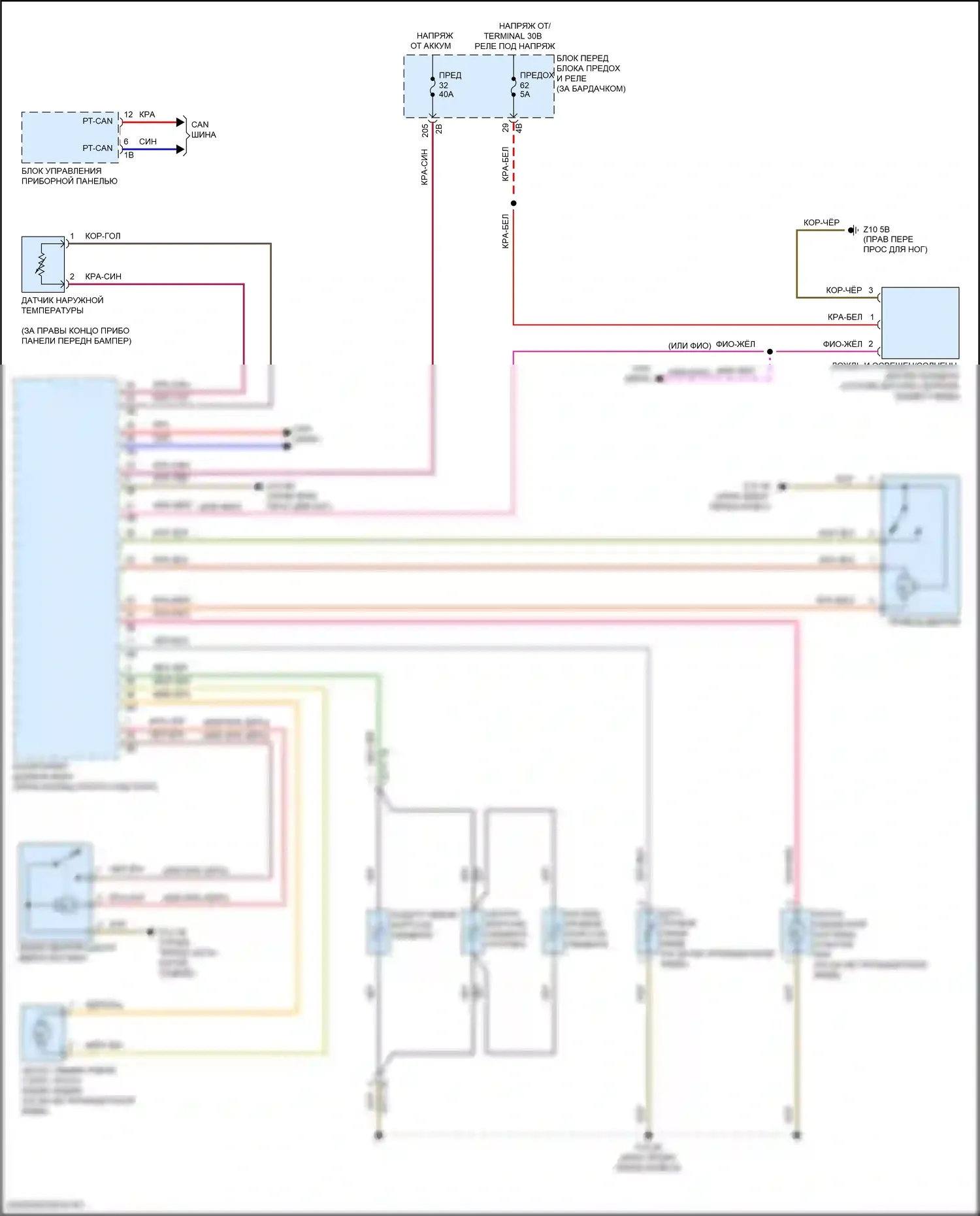 X1 BMW F48 рестайлинг (2019-2023): Дворники и омыватели электросхема 
