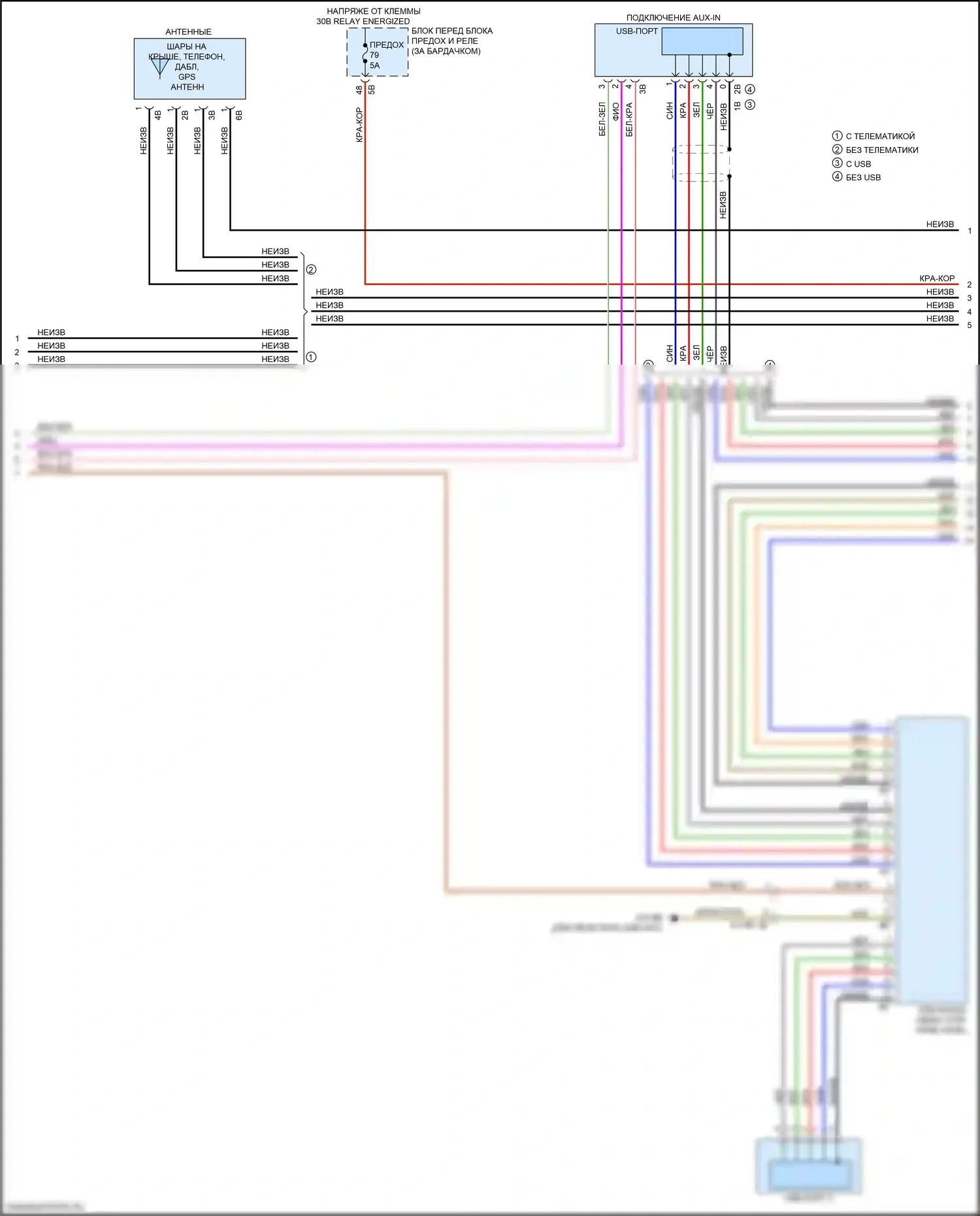 X1 BMW F48 рестайлинг (2019-2023): Электросхема магнитолы hifi (4 из 5) 