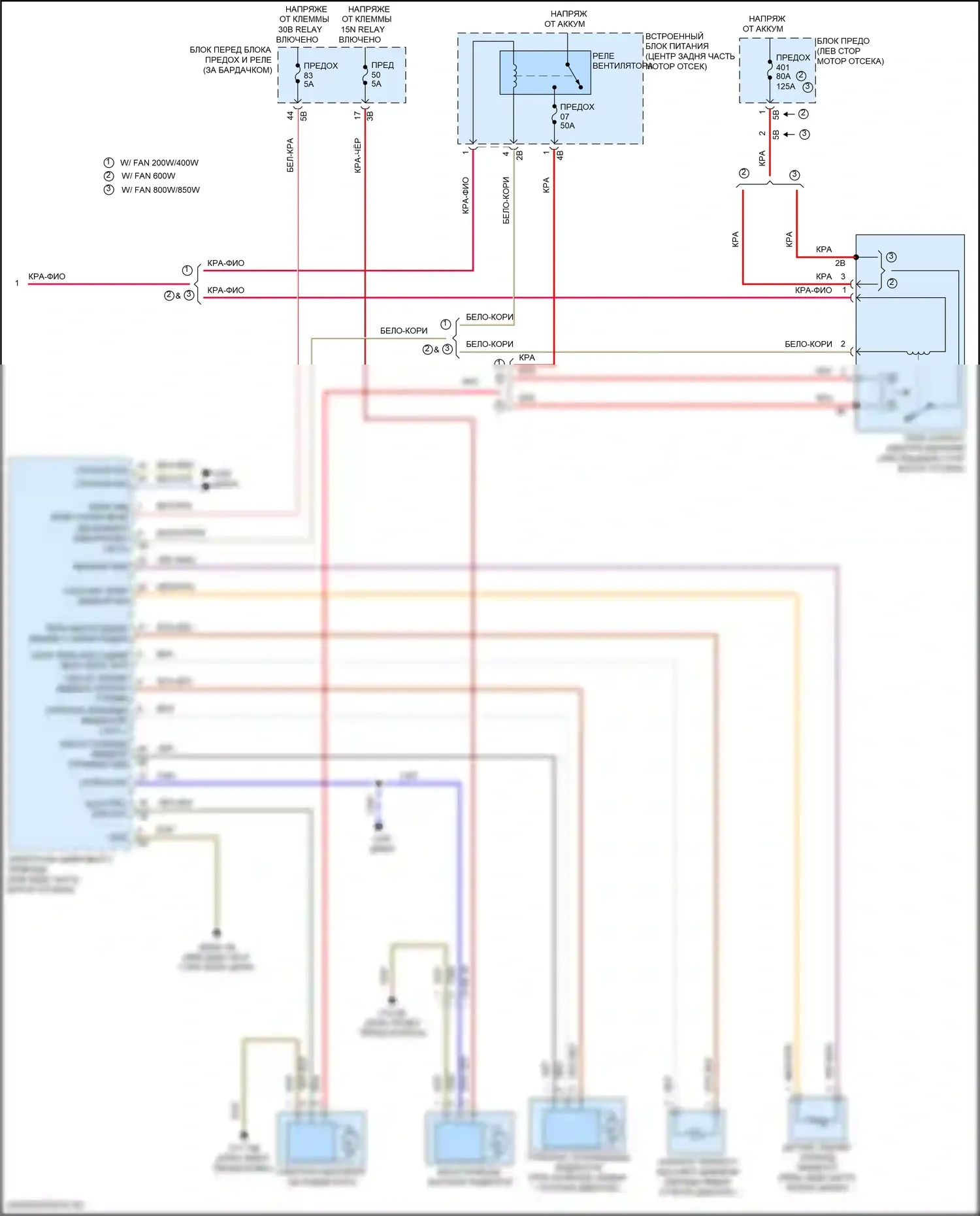 X1 BMW F48 (2015-2019): Электросхема климат контроля (3 из 3) 