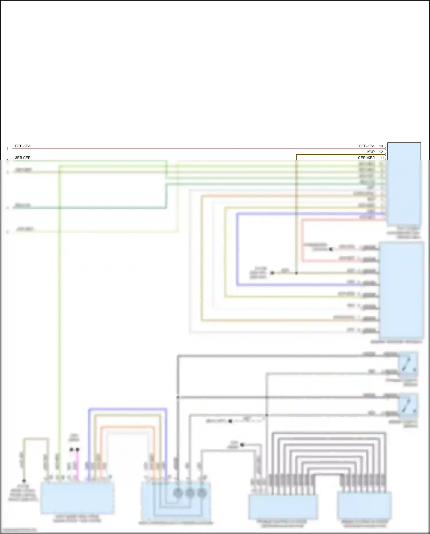 X1 BMW F48 (2015-2019): Электросхема коробки передач (2 из 2) 