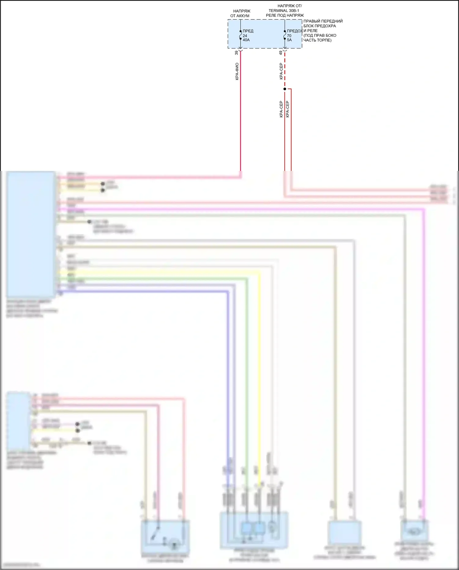 X1 BMW U11/U12 (2022-2024): Электросхема открытия багажника и лючка топливного бака (1 из 2) 