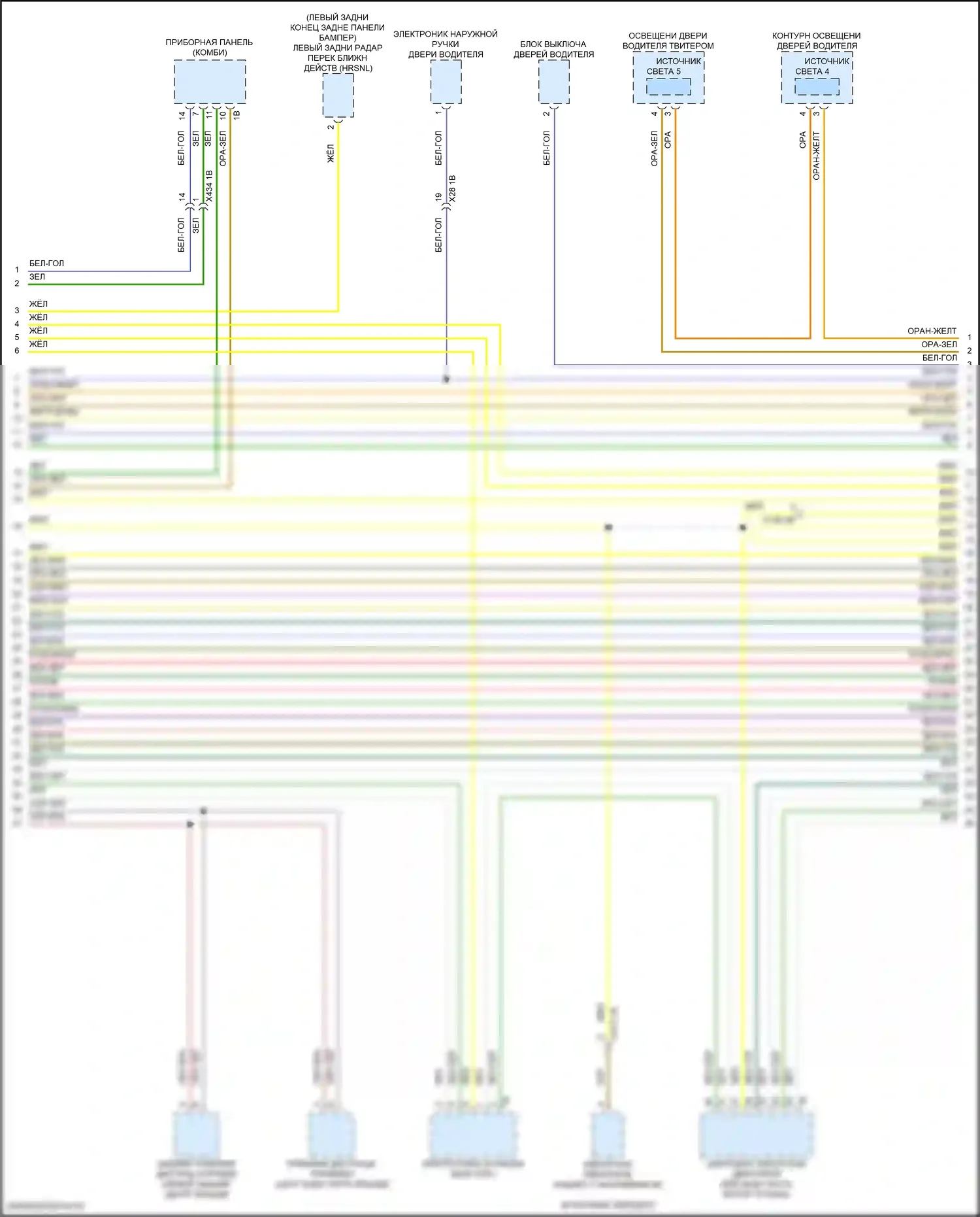 X1 BMW U11/U12 (2022-2024): Электросхема шины высокого/низкого уровня (3 из 9) 