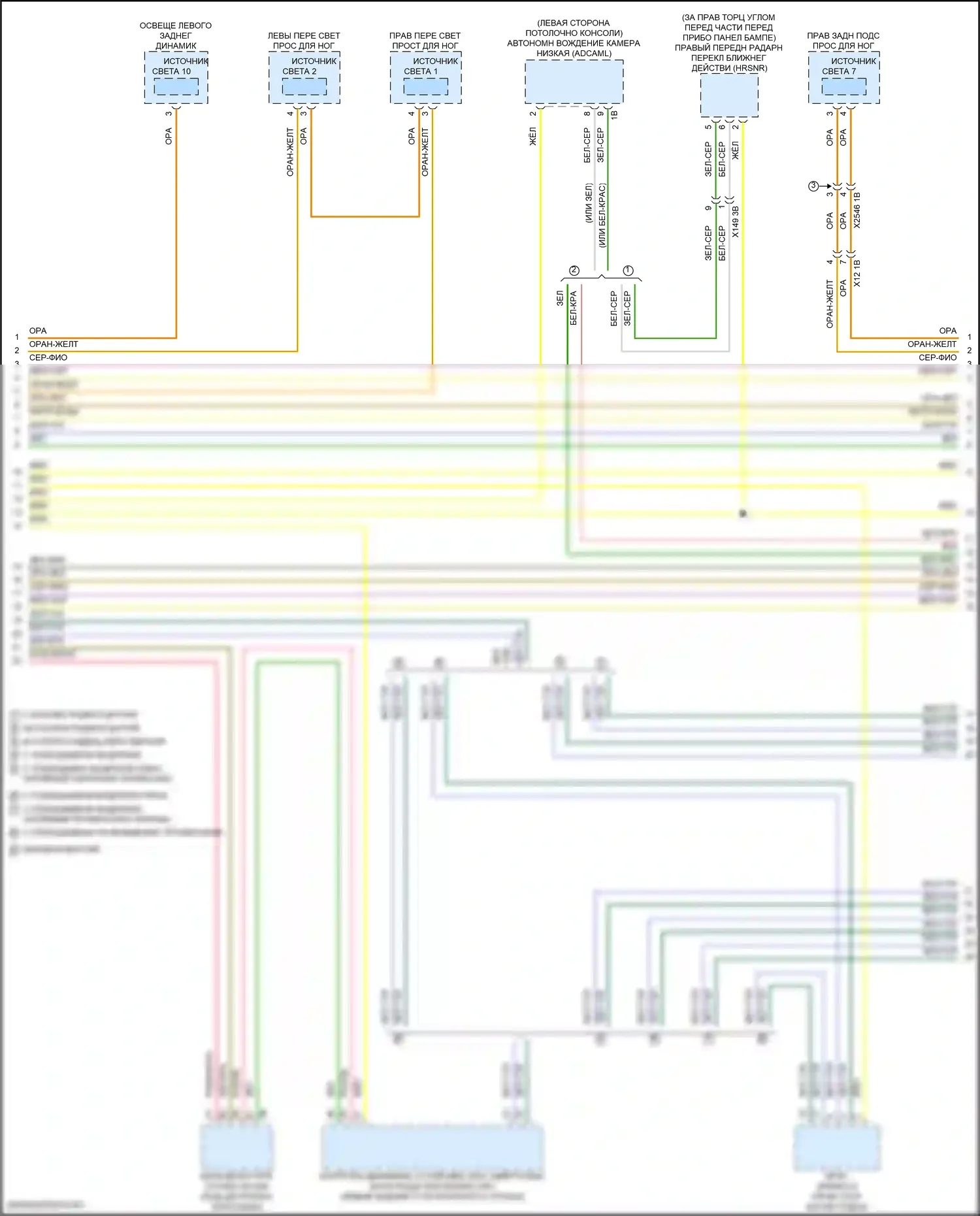 X1 BMW U11/U12 (2022-2024): Электросхема шины высокого/низкого уровня (5 из 9) 