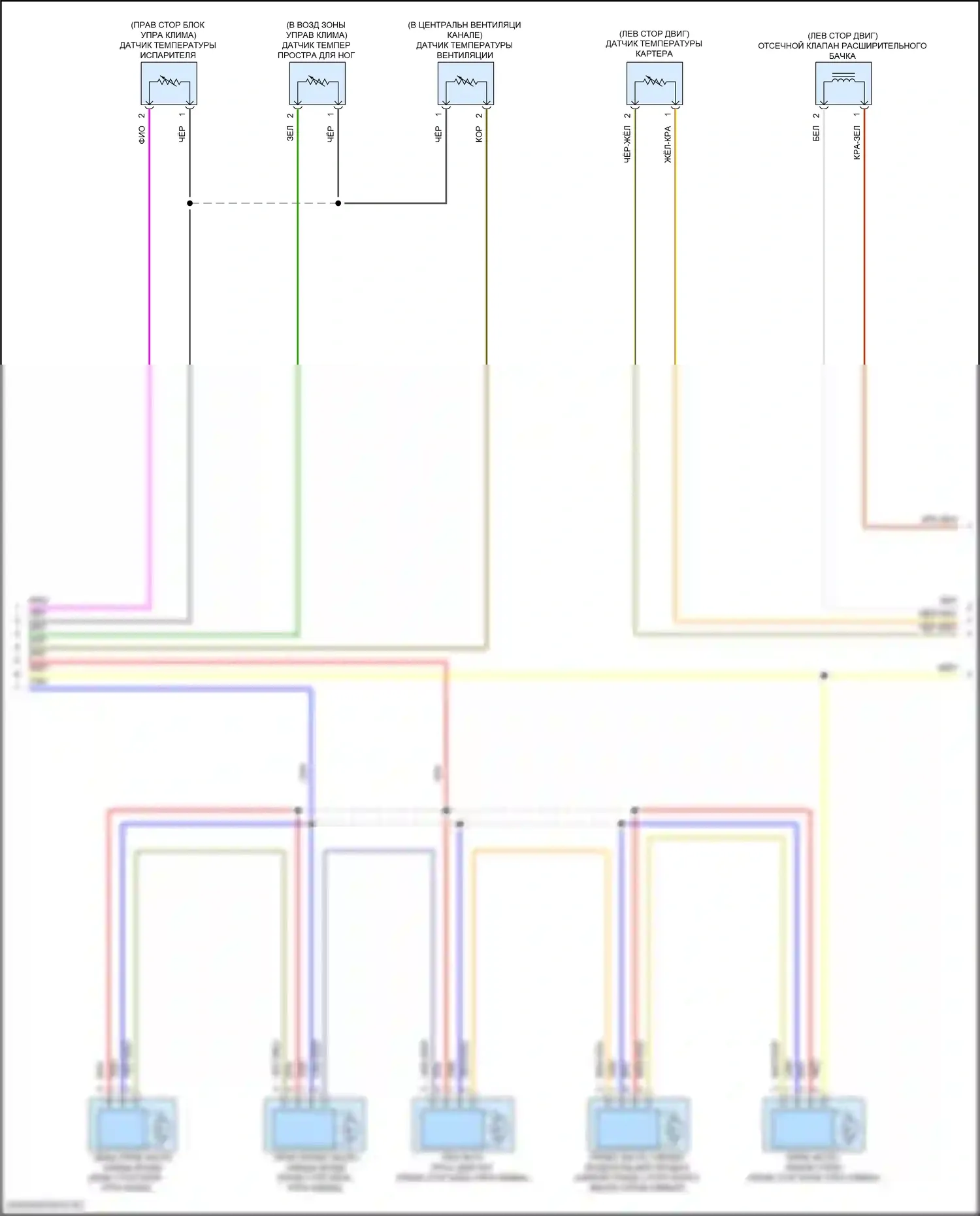 X1 BMW U11/U12 (2022-2024): Электросхема климат контроля (2 из 4) 