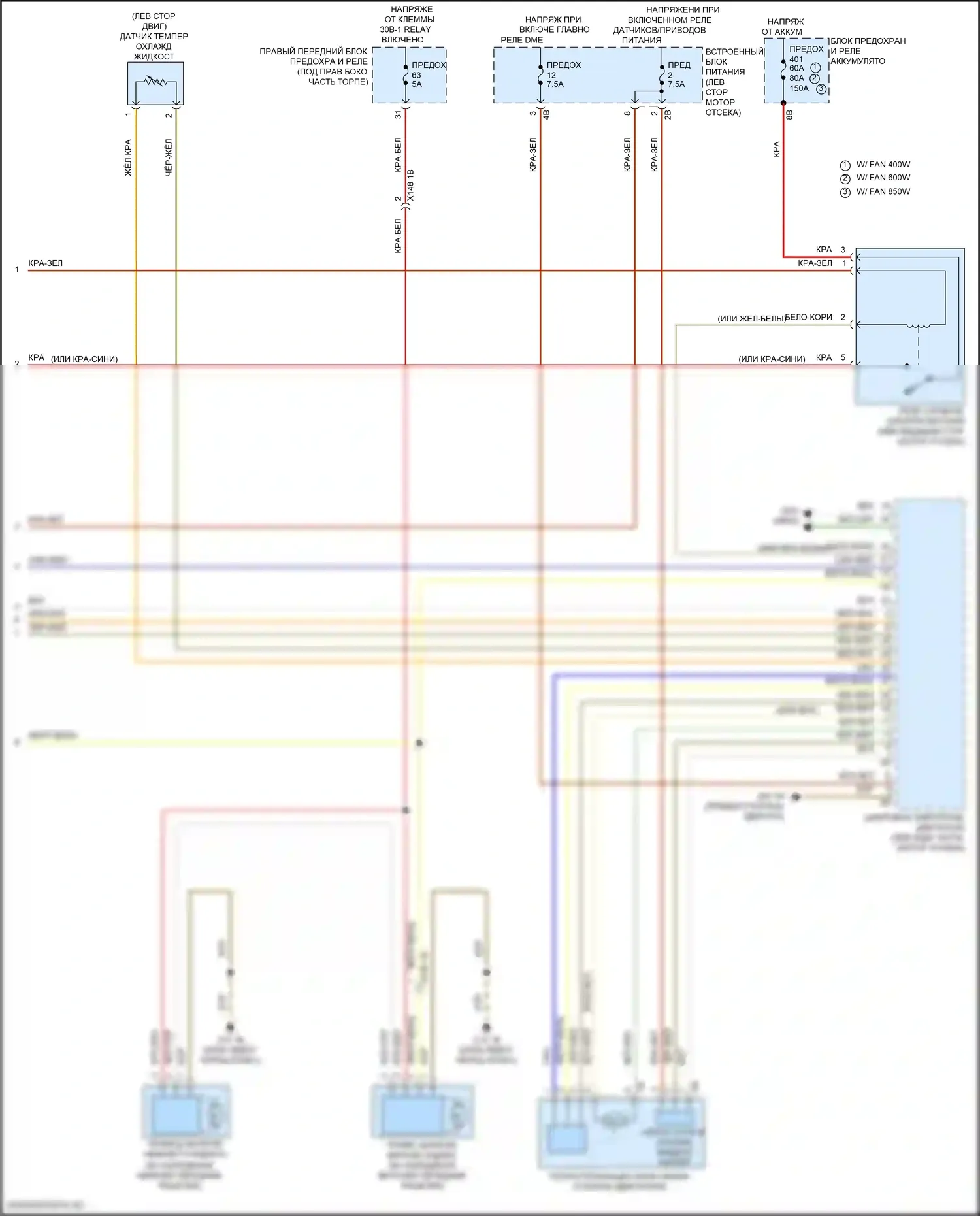 X1 BMW U11/U12 (2022-2024): Электросхема климат контроля (4 из 4) 