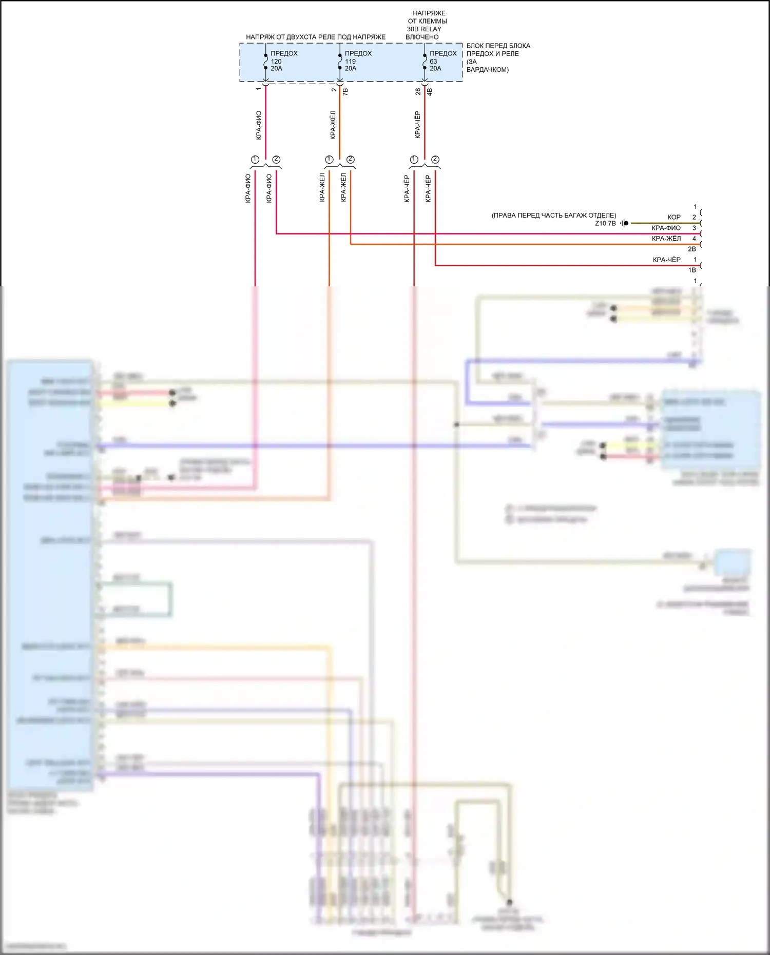 X2 BMW F39 (2017-2023): Электросхема буксировки прицепа 
