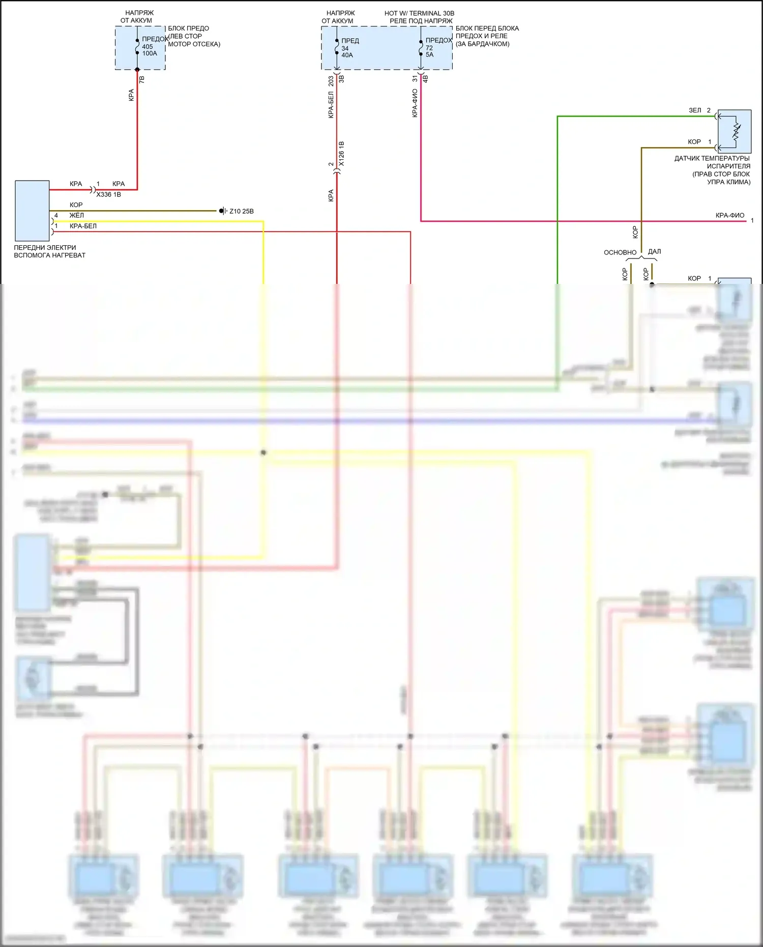 X2 BMW F39 (2017-2023): Электросхема климат контроля (2 из 3) 