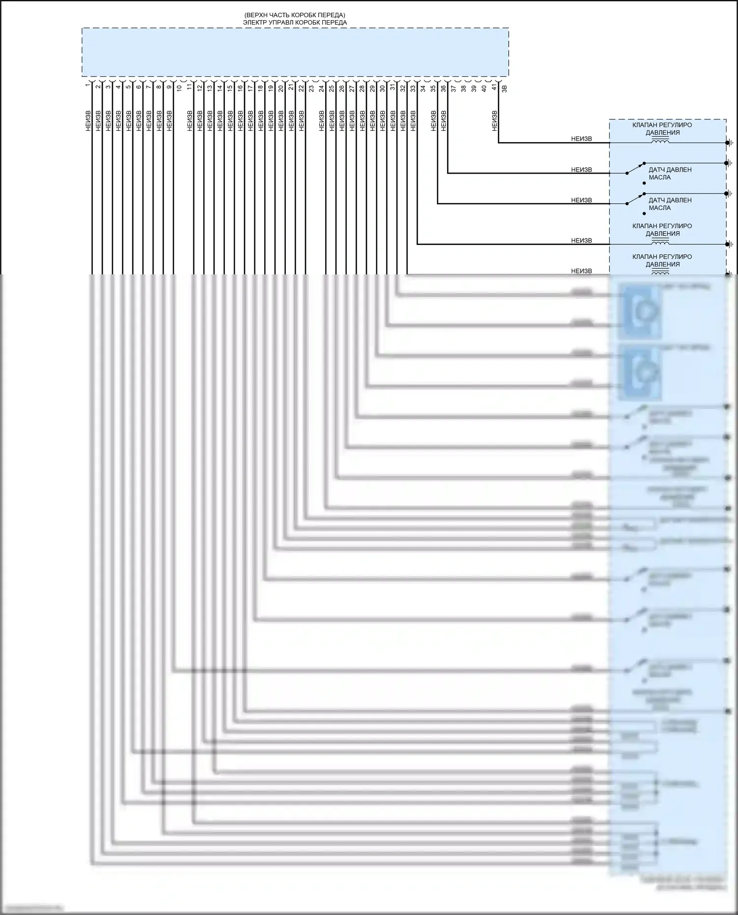 X2 BMW F39 (2017-2023): Электросхема коробки передач (2 из 2) 