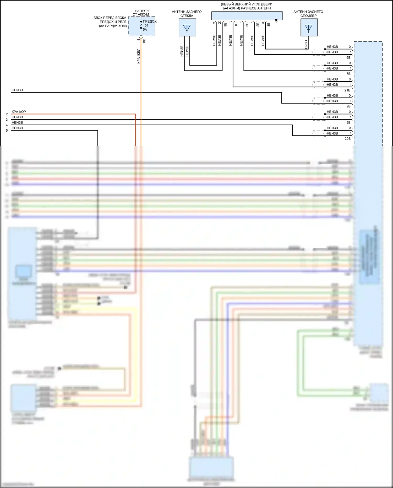X2 BMW F39 (2017-2023): Hifi электросхема магнитолы, без активного звукового оформления (5 из 5) 