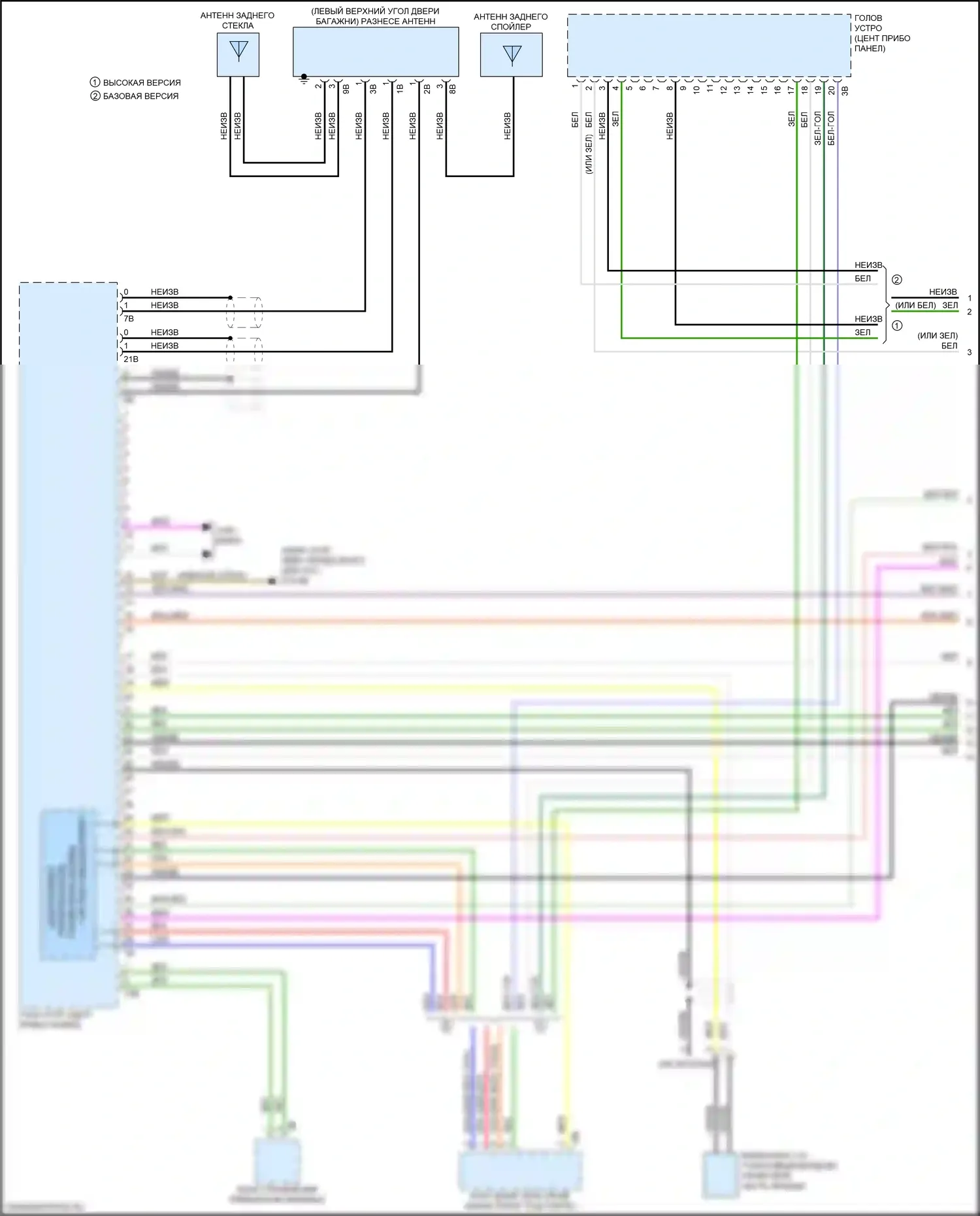 X2 BMW F39 (2017-2023): Hifi электросхема магнитолы, с активным звуковым оформлением (1 из 6) 
