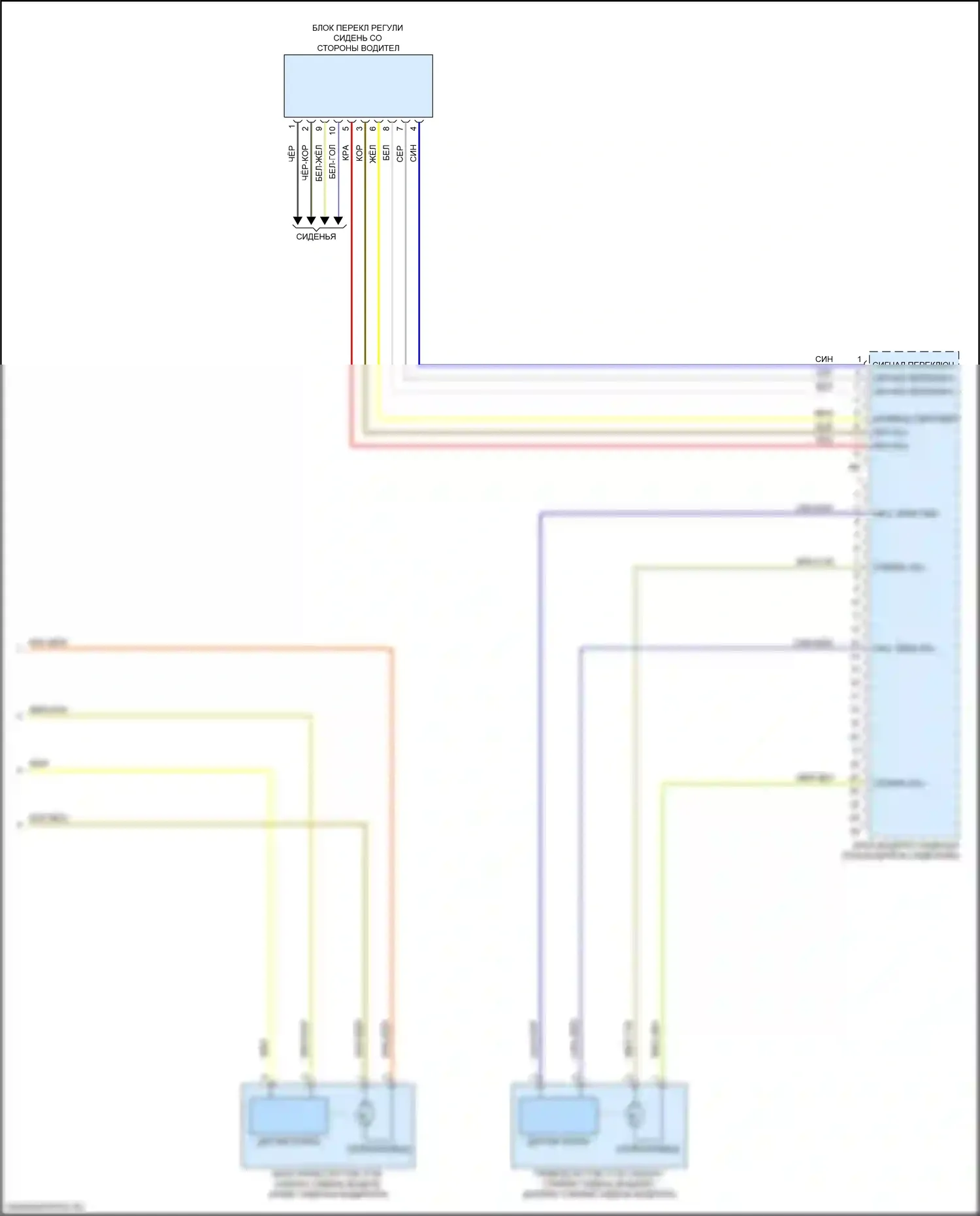 X2 BMW F39 (2017-2023): Электросхема сиденья памяти водителя (2 из 2) 