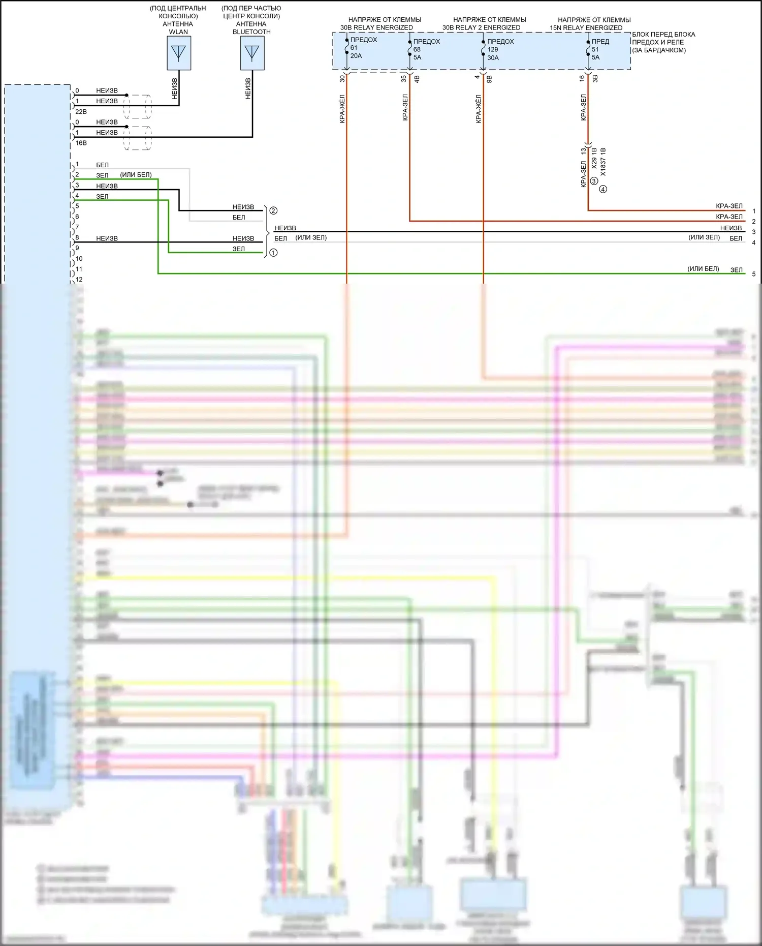 X2 BMW F39 (2017-2023): Электросхема навигации, с магнитолой hifi, без активного звукового оформления (1 из 5) 