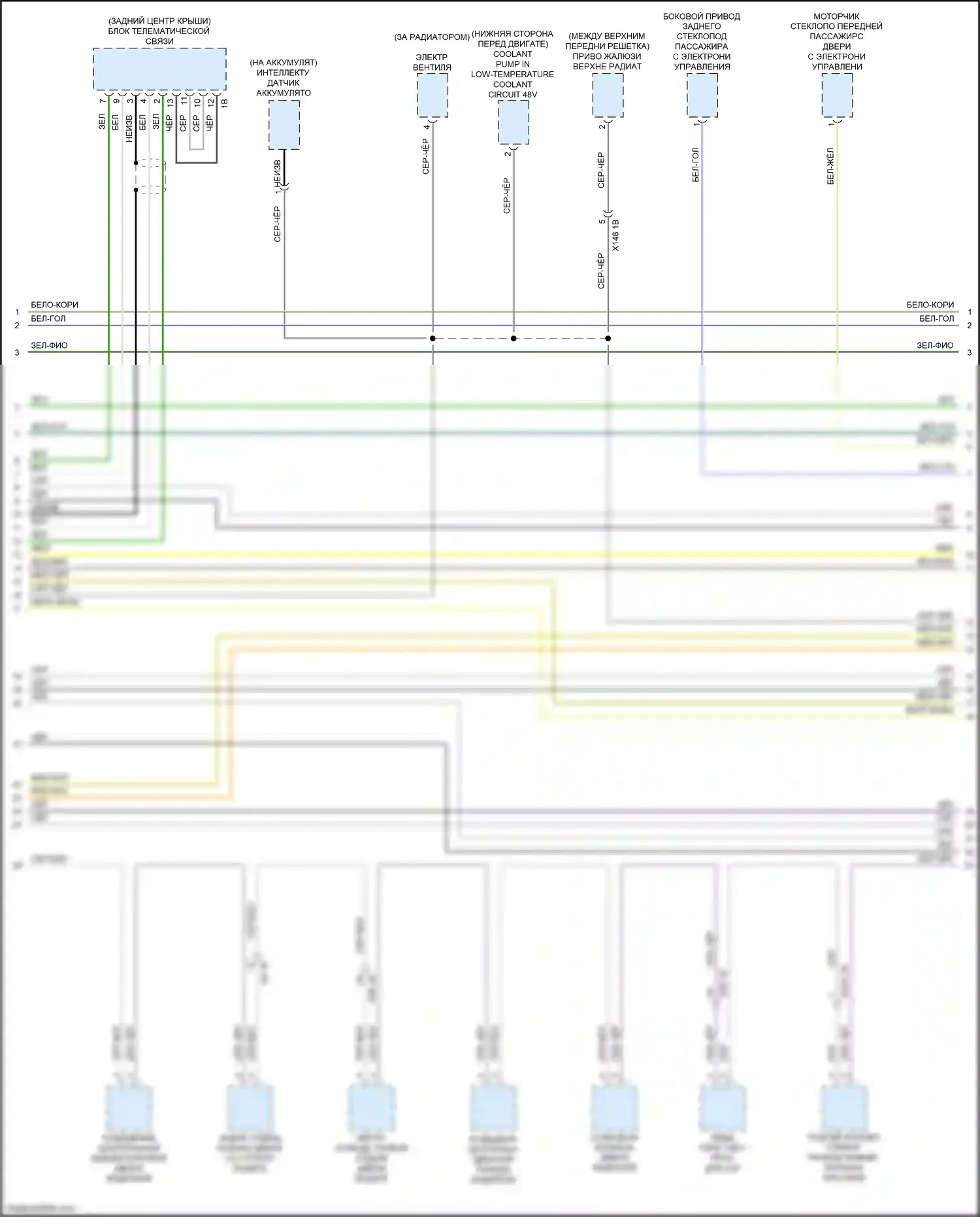 X3 M BMW F97 рестайлинг (2021-2024): Can шина электросхема (7 из 9) 