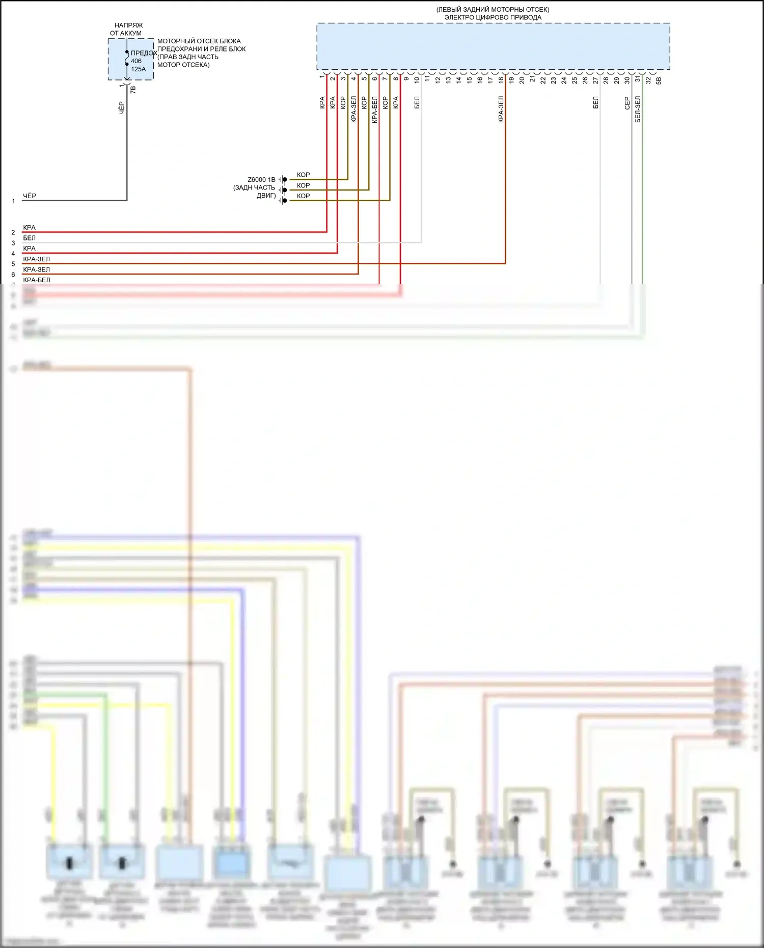 X3 M BMW F97 рестайлинг (2021-2024): Электросхема двигателя 3.0л турбо (5 из 7) 