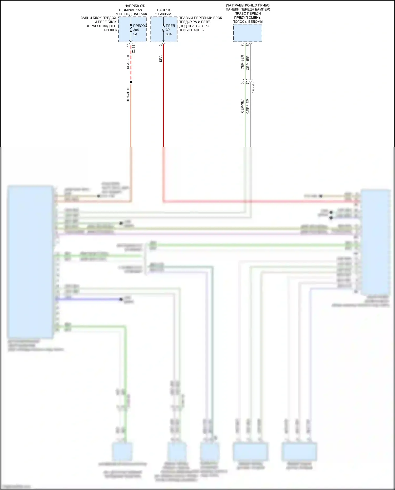 X3 M BMW F97 рестайлинг (2021-2024): Электросхема пневмоподвески 