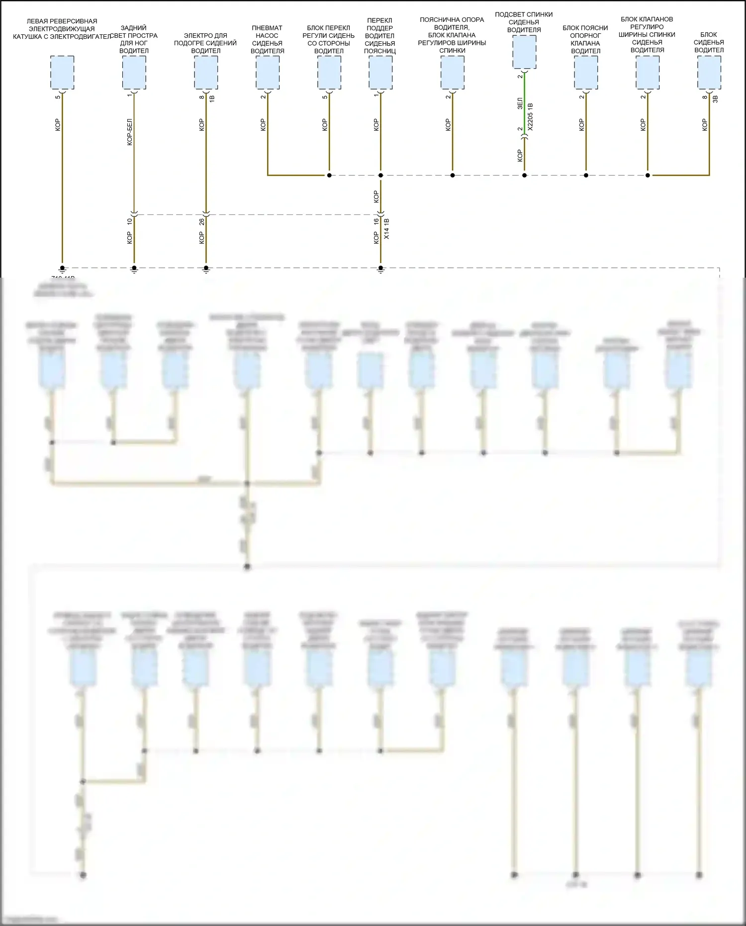X3 M BMW F97 рестайлинг (2021-2024): Электросхема разводки массы (5 из 7) 