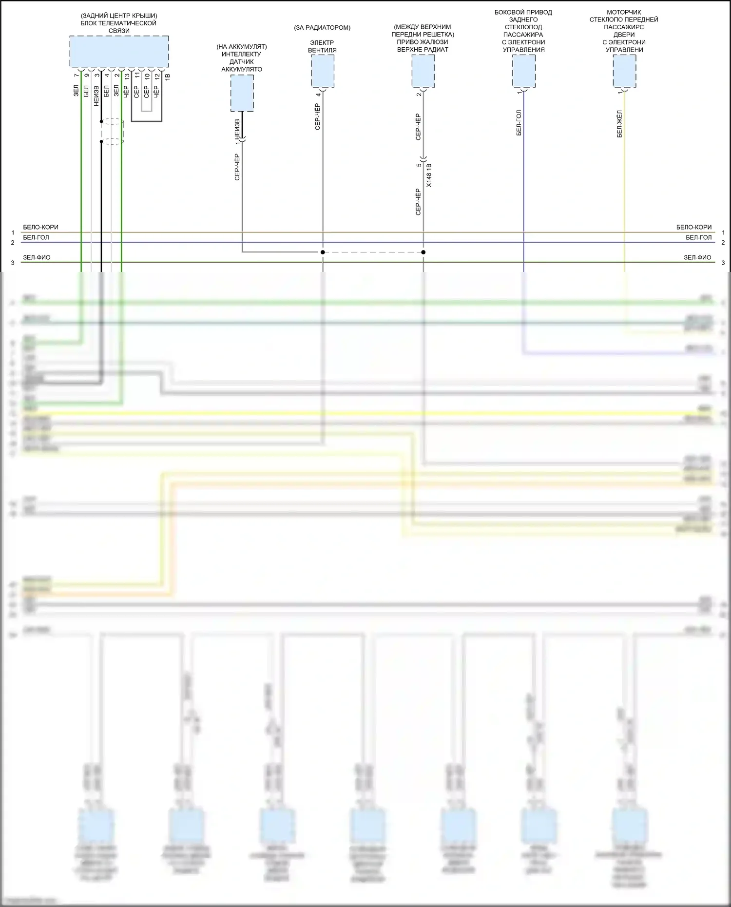X3 M BMW F97 (2019-2021): Can шина электросхема (7 из 9) 