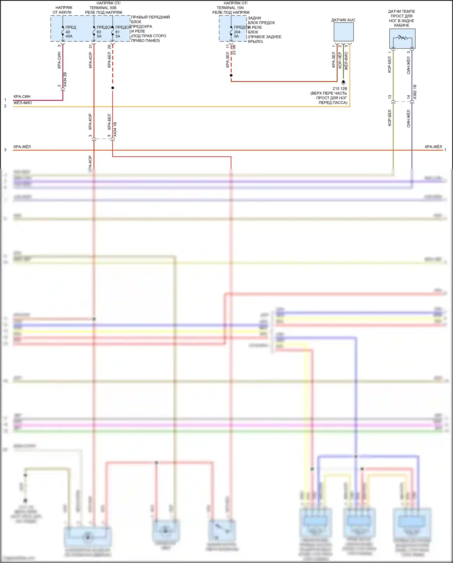 X3 M BMW F97 (2019-2021): Электросхема климат контроля (3 из 5) 