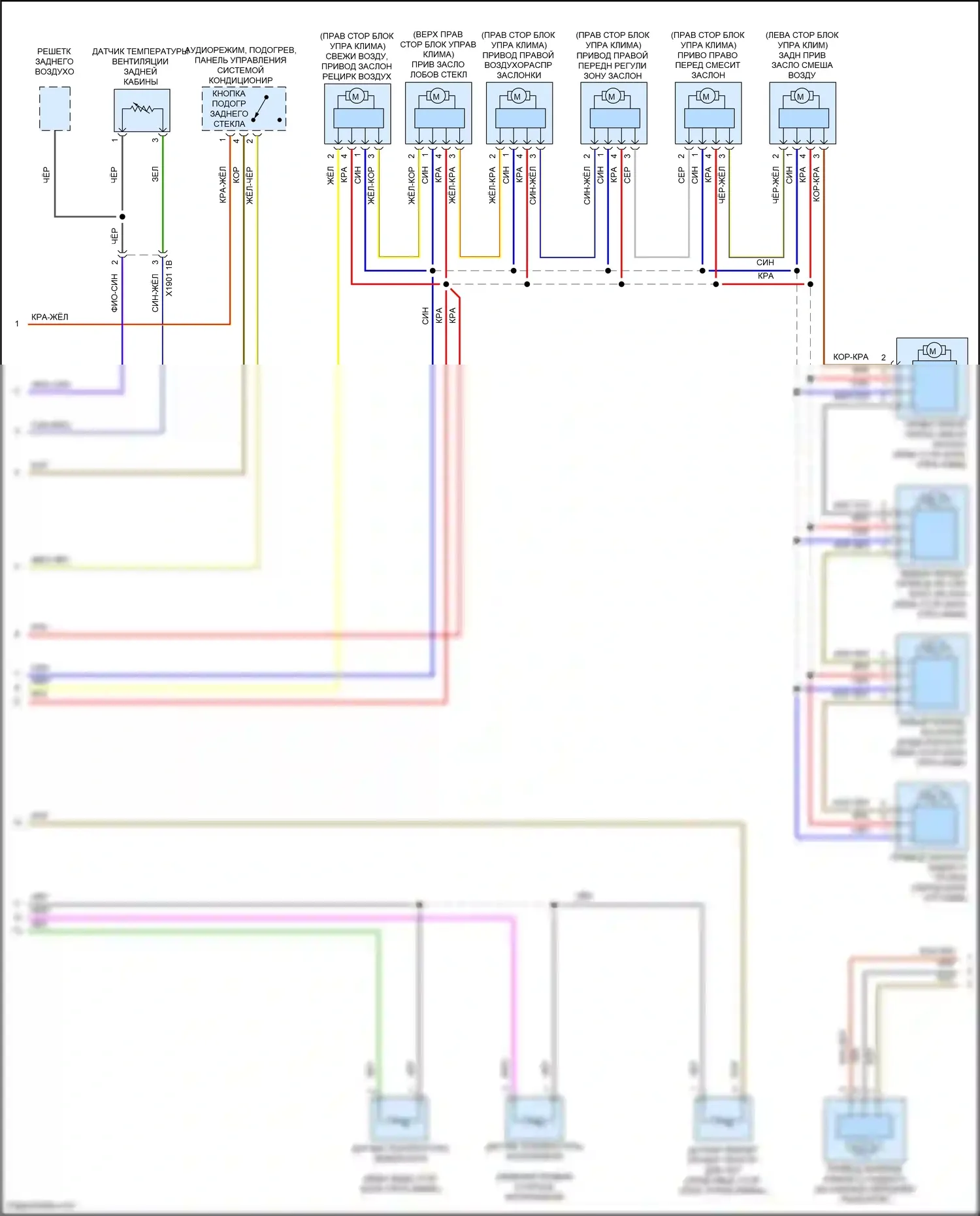 X3 M BMW F97 (2019-2021): Электросхема климат контроля (4 из 5) 