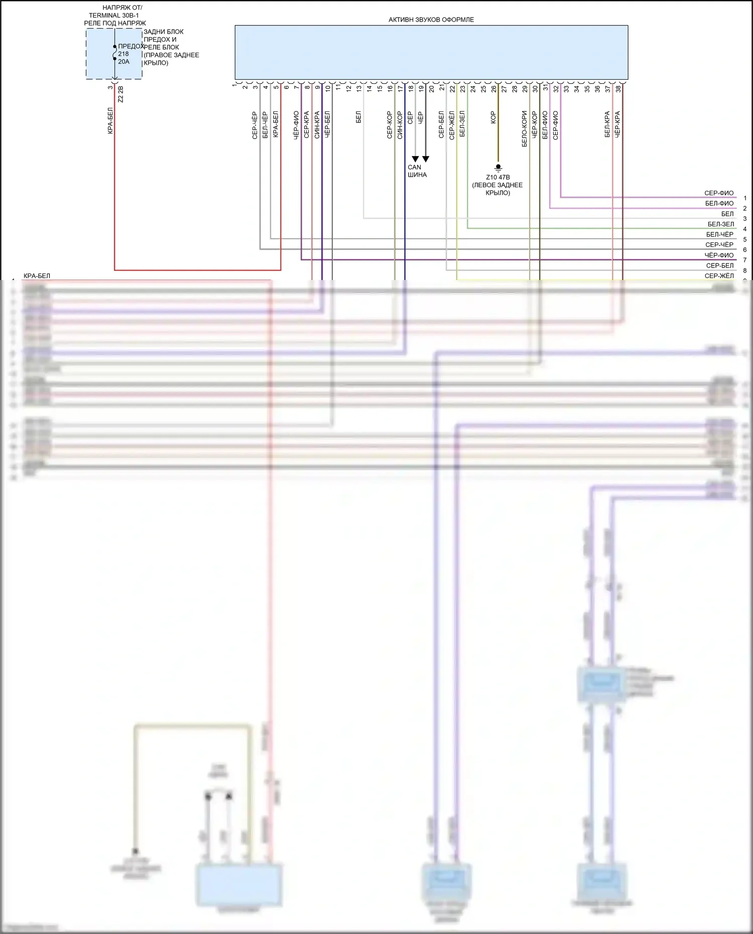 X3 M BMW F97 (2019-2021): Электросхема навигации, с hifi магнитолы и активное звуковое оформление (3 из 6) 