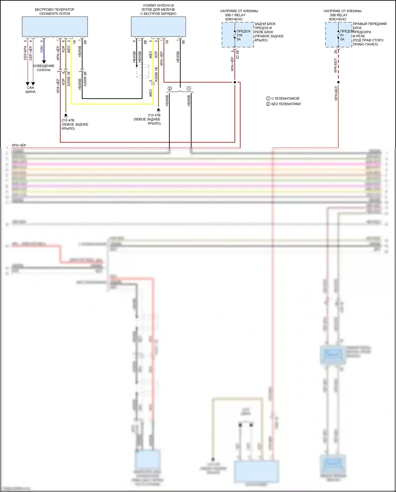 X3 M BMW F97 (2019-2021): Электросхема навигации, с магнитолой hifi, без активного звукового оформления (2 из 5) 
