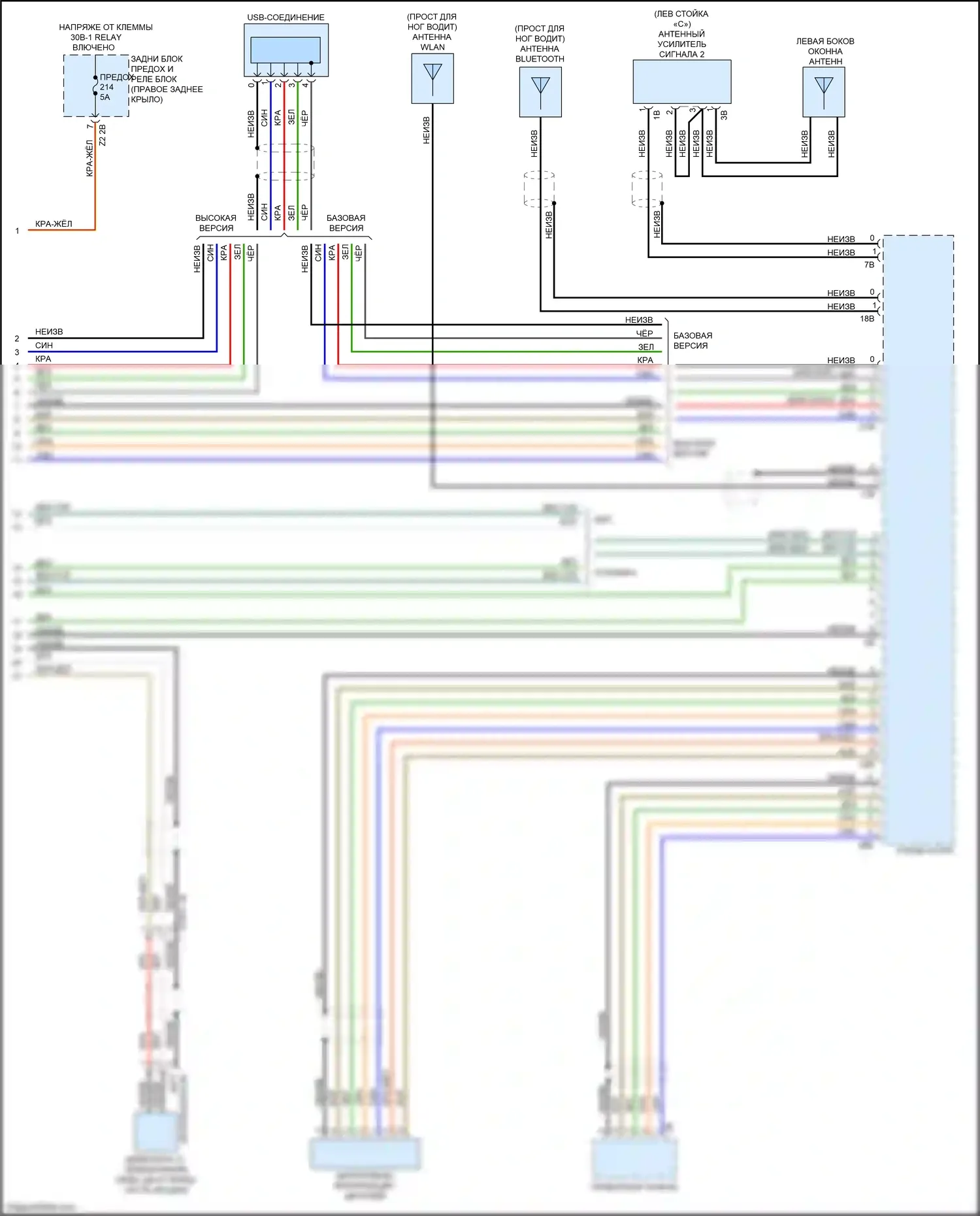 X3 M BMW F97 (2019-2021): Электросхема навигации, с магнитолой hifi, без активного звукового оформления (5 из 5) 
