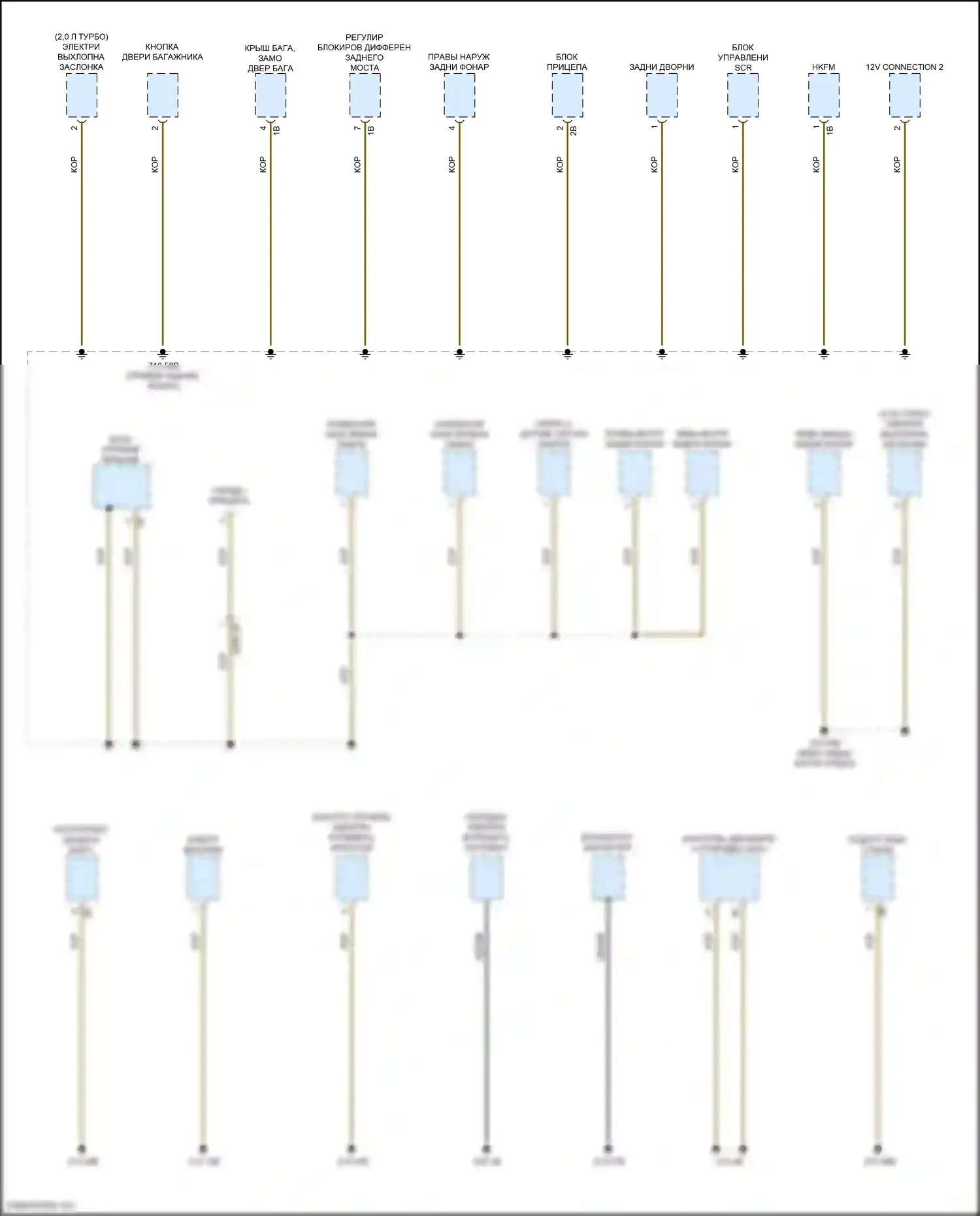 X3 M BMW F97 (2019-2021): Электросхема распределения массы (7 из 7) 