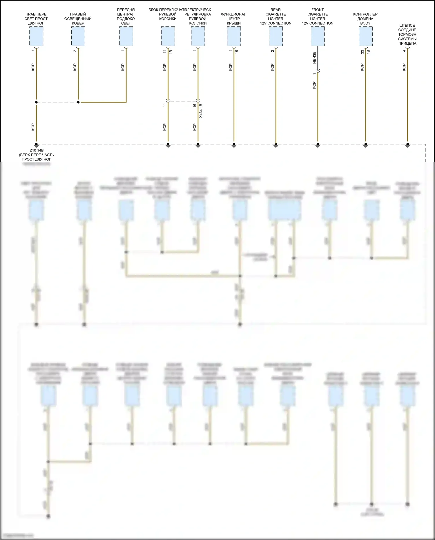 X3 M BMW F97 (2019-2021): Электросхема разводки массы (2 из 7) 