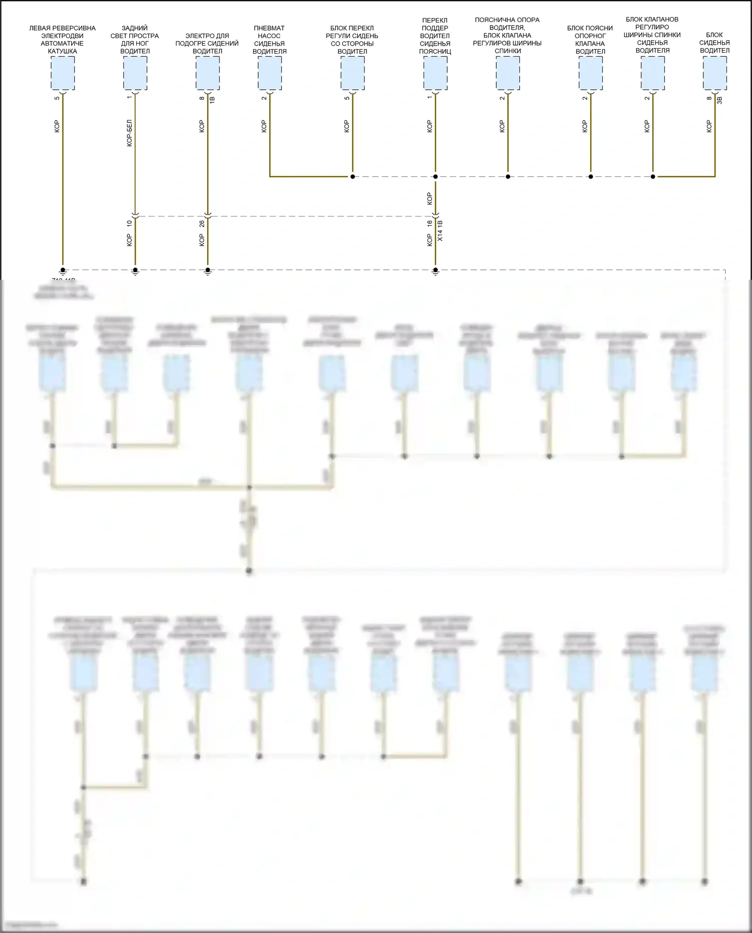X3 M BMW F97 (2019-2021): Электросхема разводки массы (5 из 7) 