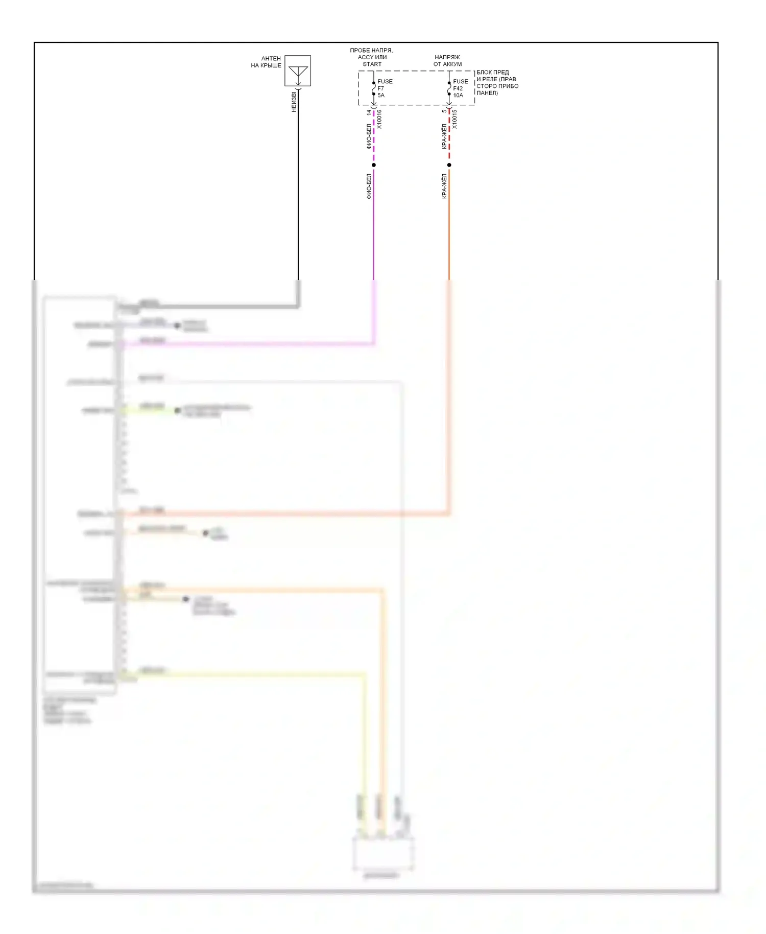 X3 BMW E83 рестайлинг (2006-2010): Электросхема навигации, с многоинформационной магнитолой 