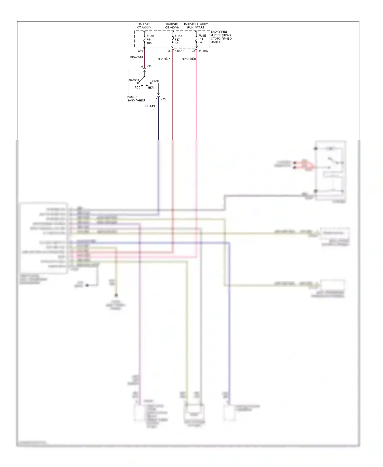 X3 BMW E83 (2003-2006): Электросхема иммобилайзера 