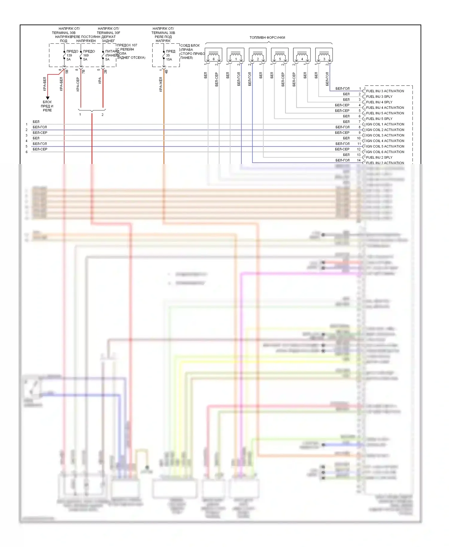 X3 BMW F25 (2010-2014): Электросхема двигателя 3.0л твин турбо (5 из 5) 