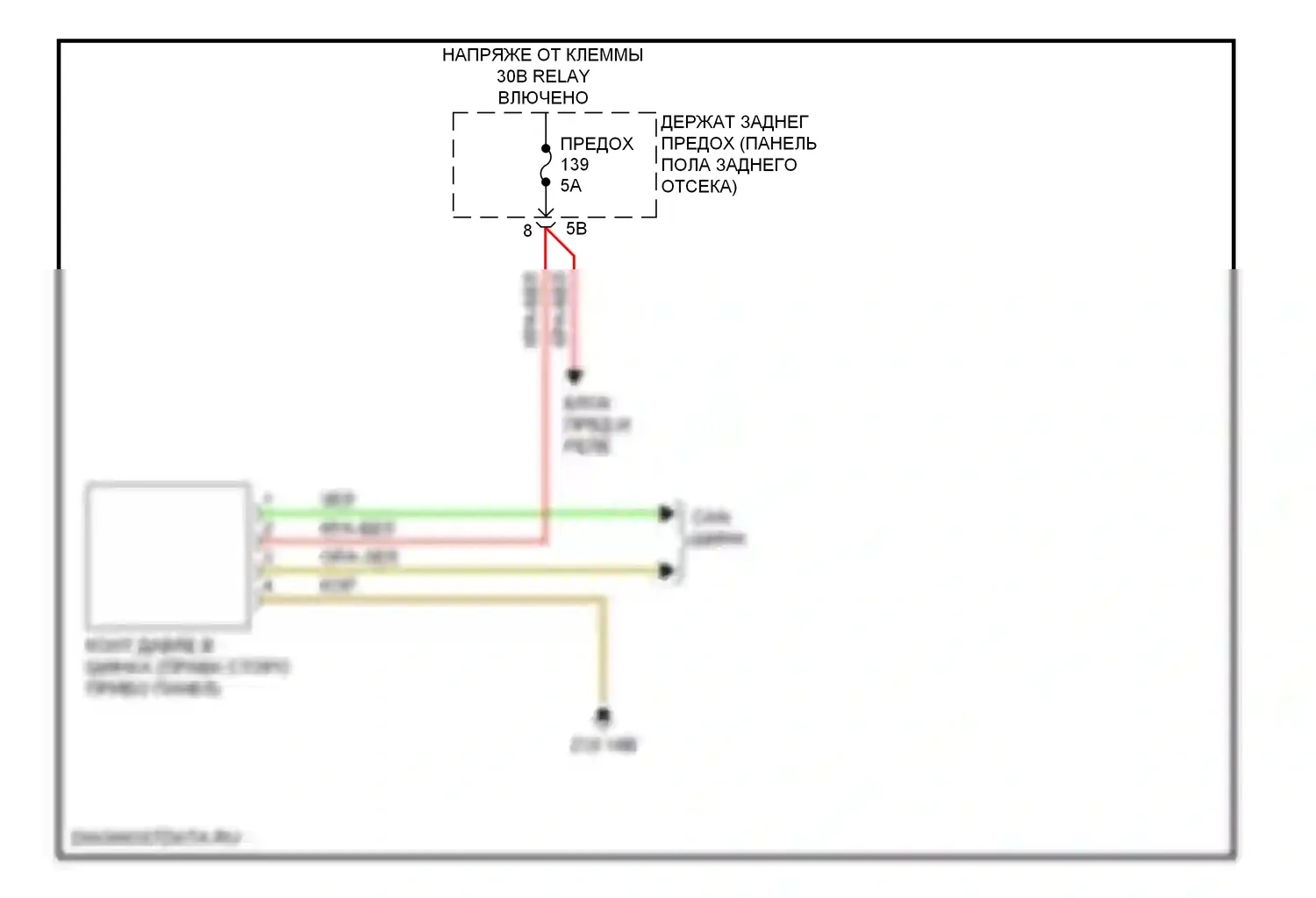 X3 BMW F25 (2010-2014): Электросхема помощников водителя 