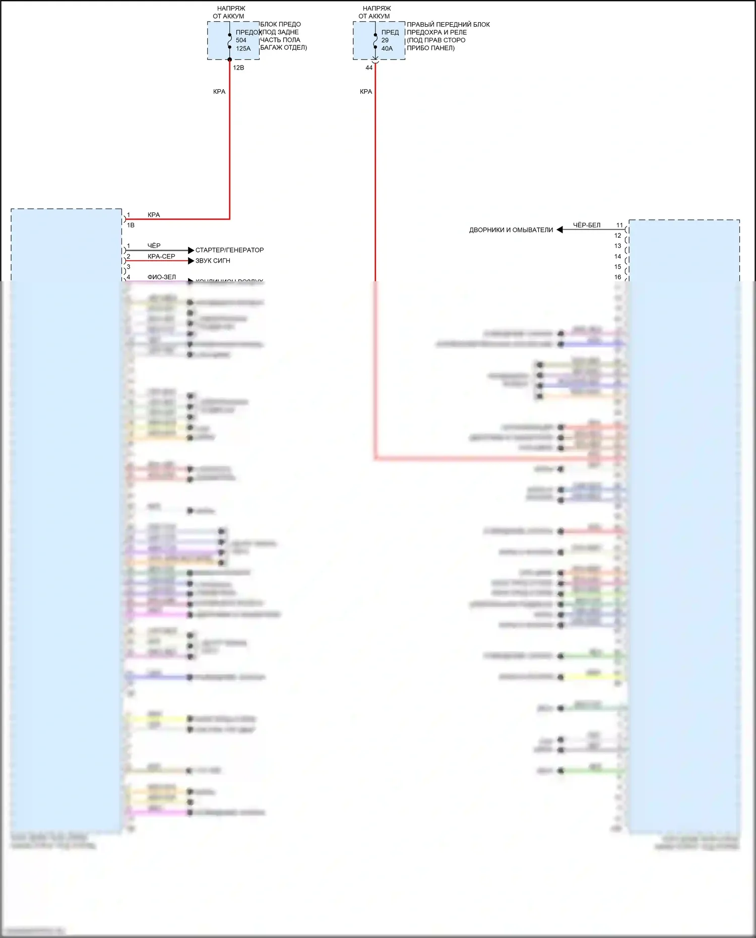 X3 BMW G01 рестайлинг (2021-2024): Электросхема блоков управления кузовом (1 из 4) 