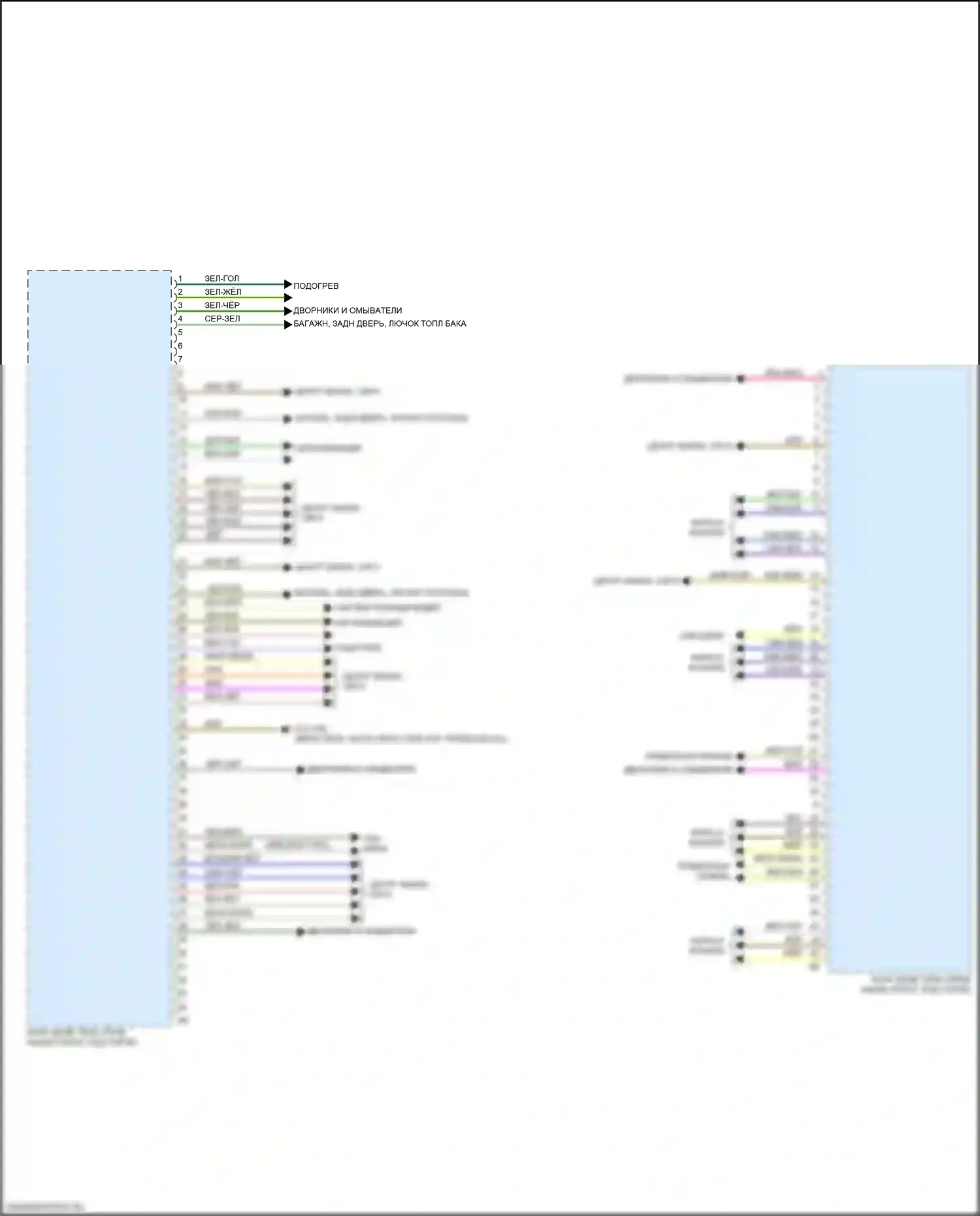 X3 BMW G01 рестайлинг (2021-2024): Электросхема блоков управления кузовом (2 из 4) 