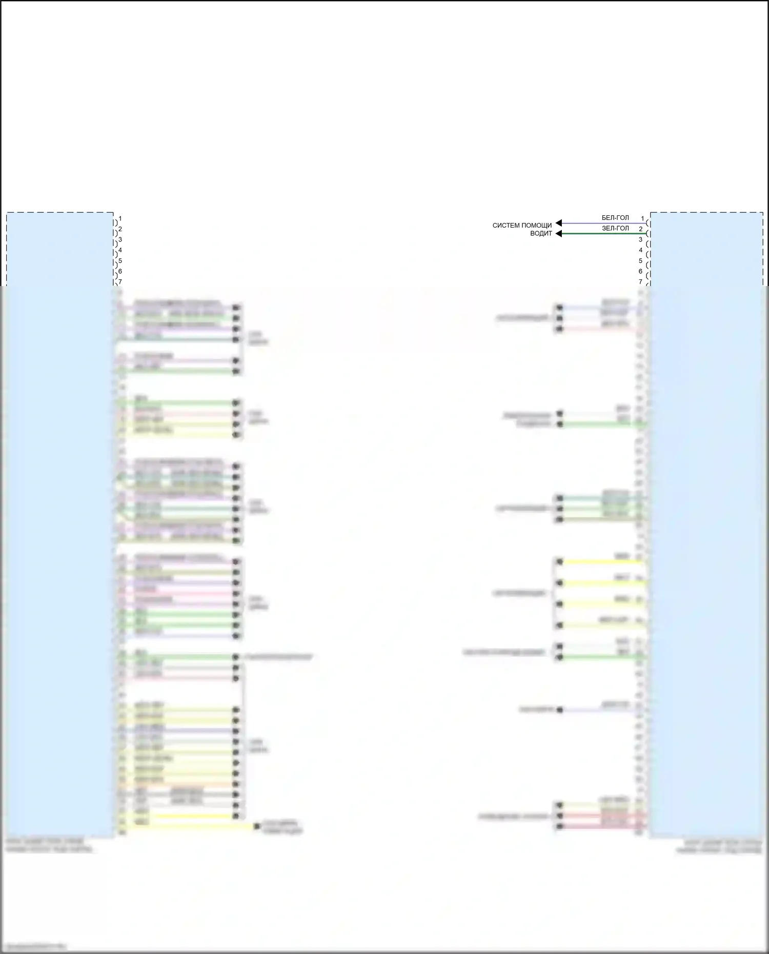 X3 BMW G01 рестайлинг (2021-2024): Электросхема блоков управления кузовом (4 из 4) 