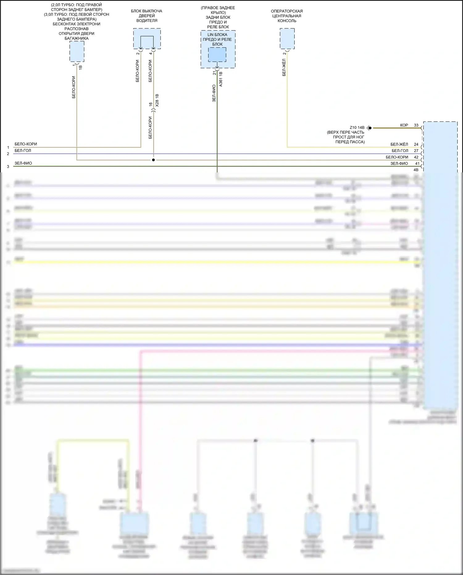 X3 BMW G01 рестайлинг (2021-2024): Can шина электросхема (9 из 9) 
