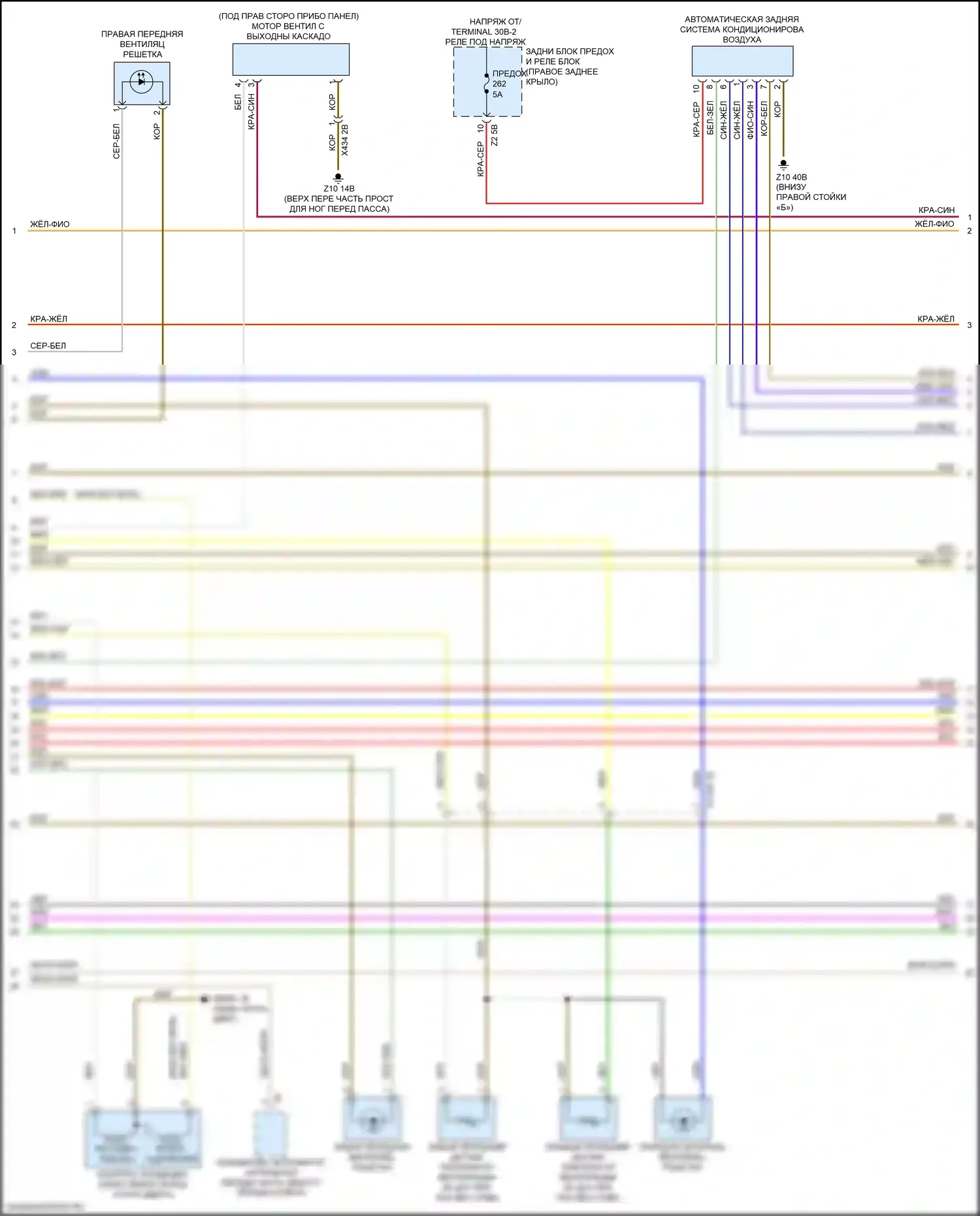 X3 BMW G01 рестайлинг (2021-2024): Электросхема климат контроля (2 из 5) 
